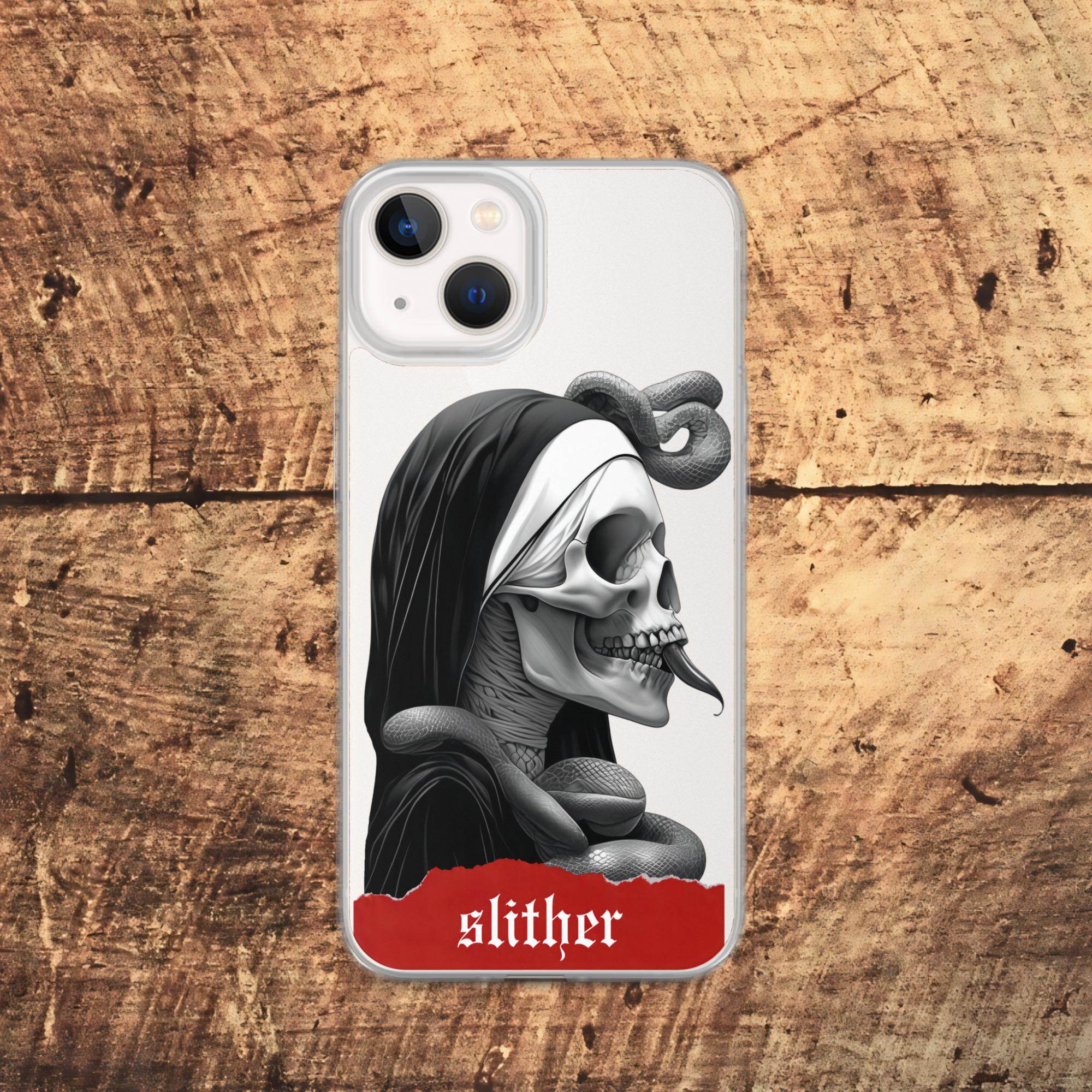 Slither Sister Clear Case for iPhone® - Pale Blood Store