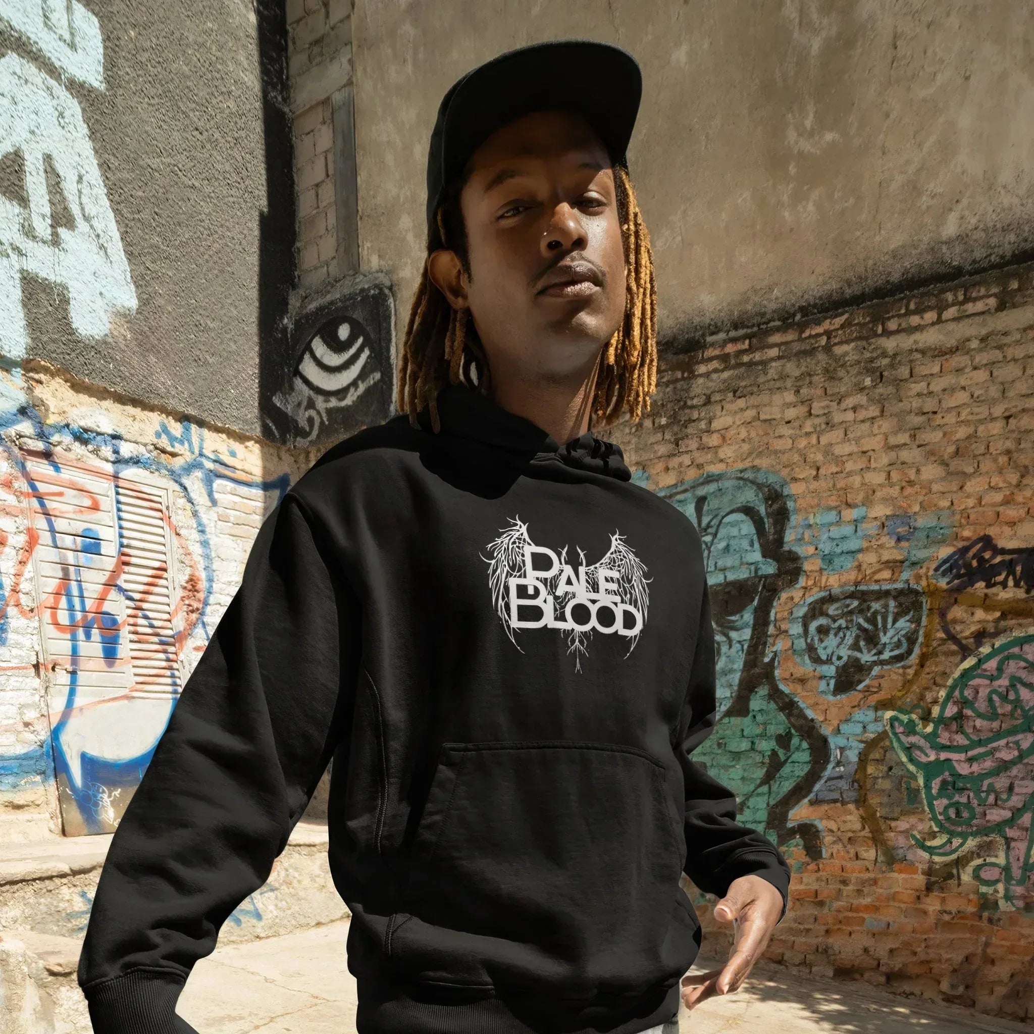 Slither Sister Black Metal Style Unisex Hoodie - Pale Blood Store