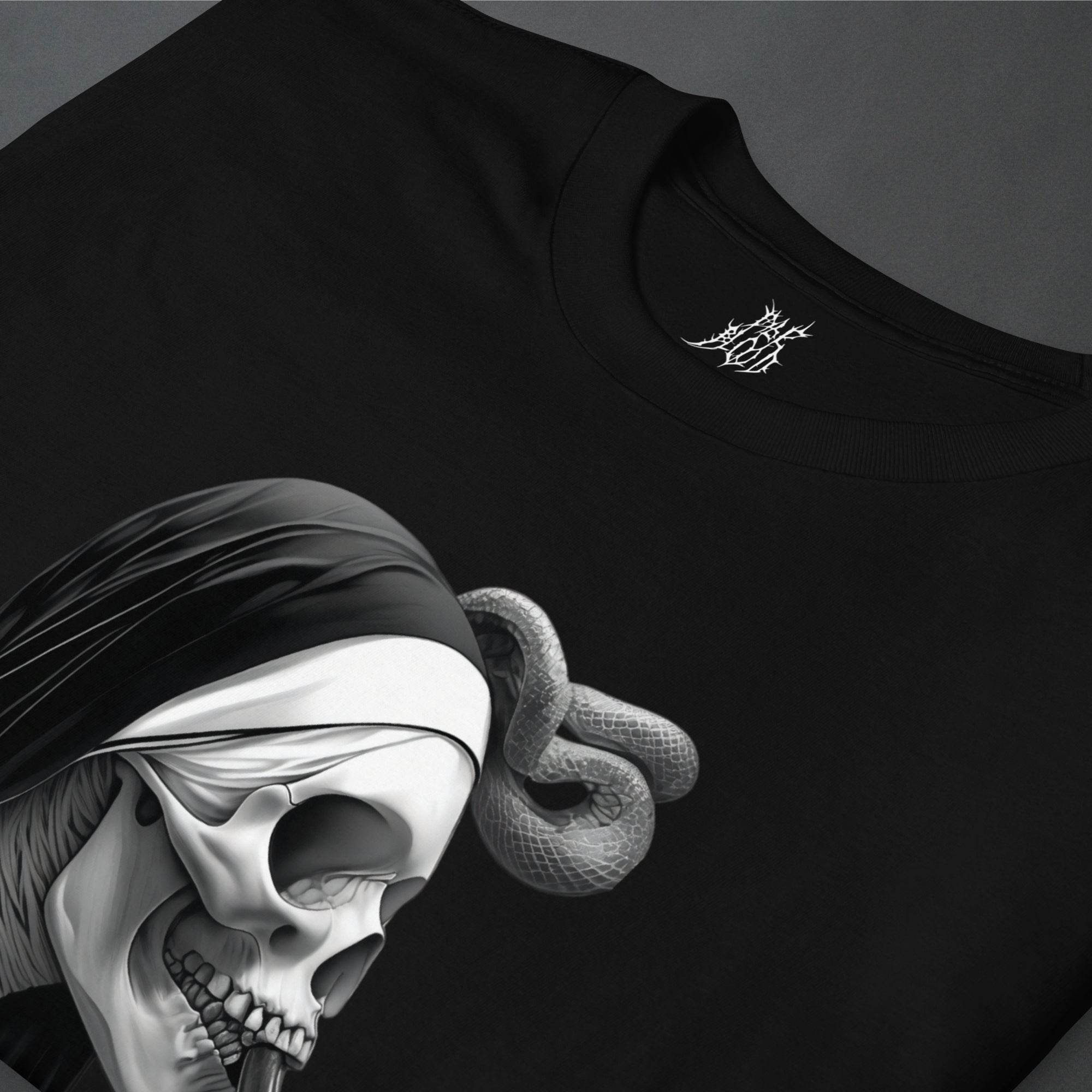 Slither Sister Black Metal Style Unisex T-Shirt - Pale Blood Store