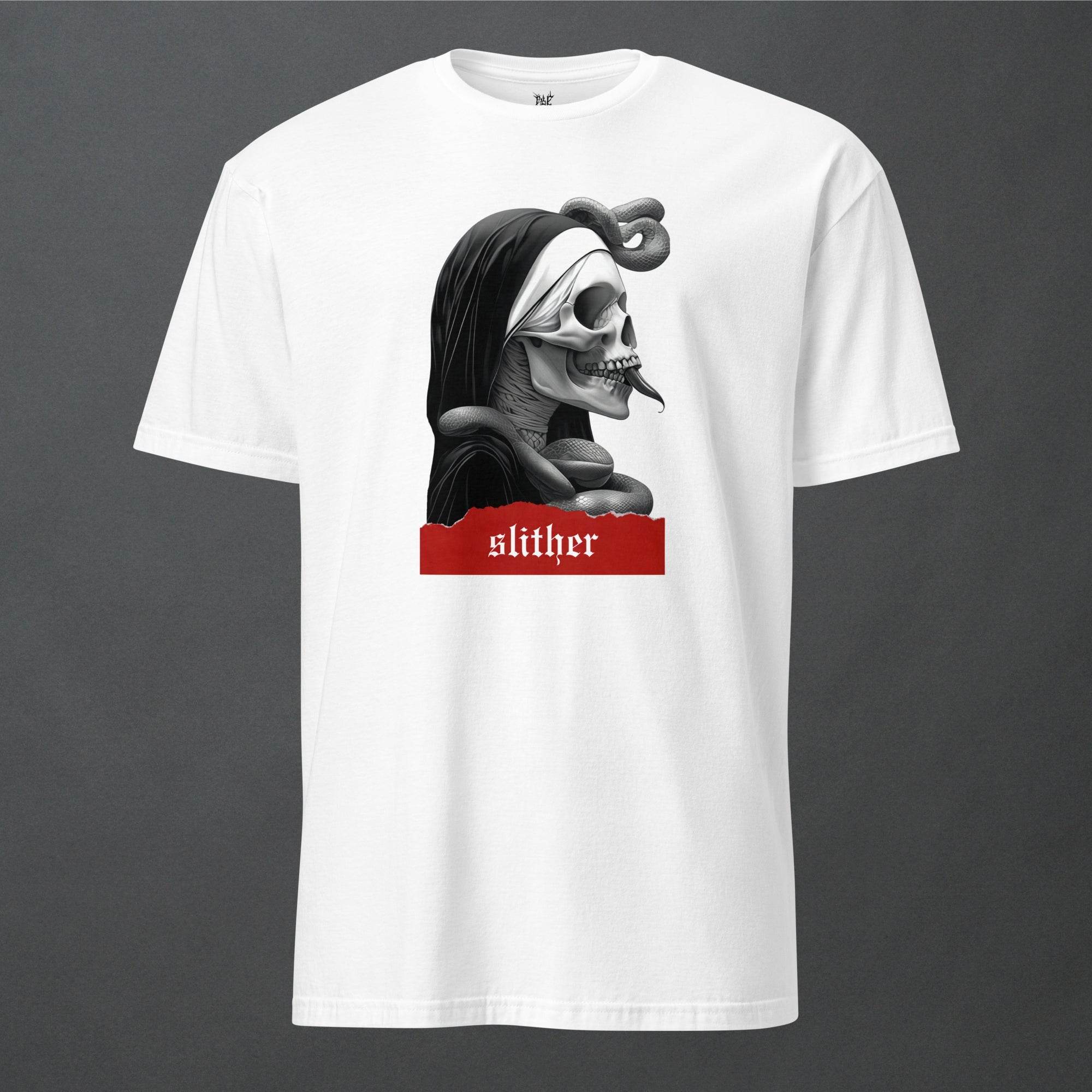 Slither Sister Black Metal Style Unisex T-Shirt - Pale Blood Store