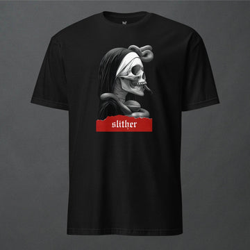Slither Sister Black Metal Style Unisex T-Shirt - Pale Blood Store