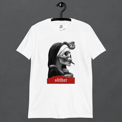 Slither Sister Black Metal Style Unisex T-Shirt - Pale Blood Store