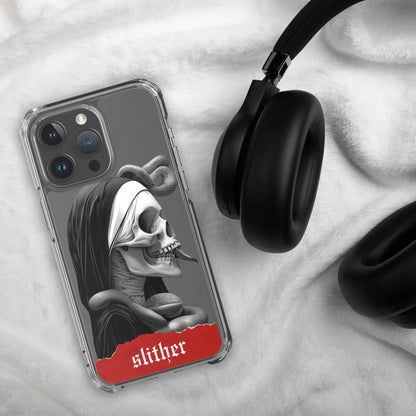 Slither Sister Clear Case for iPhone® - Pale Blood Store