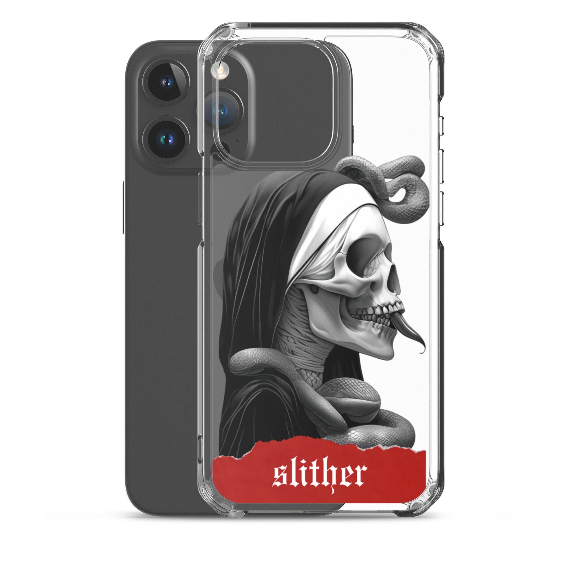 Slither Sister Clear Case for iPhone® - Pale Blood Store
