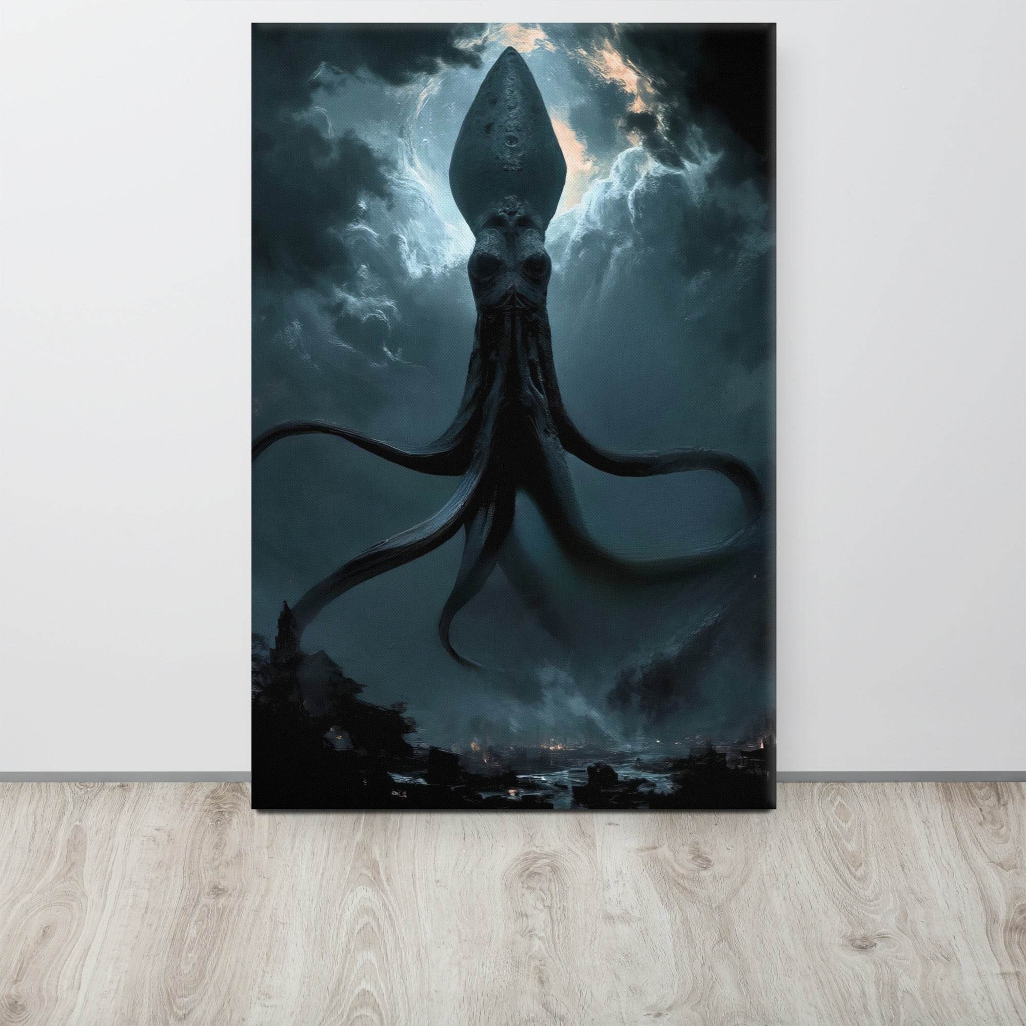 Tentacled Pontiff Cosmic Horror Canvas - Pale Blood Store
