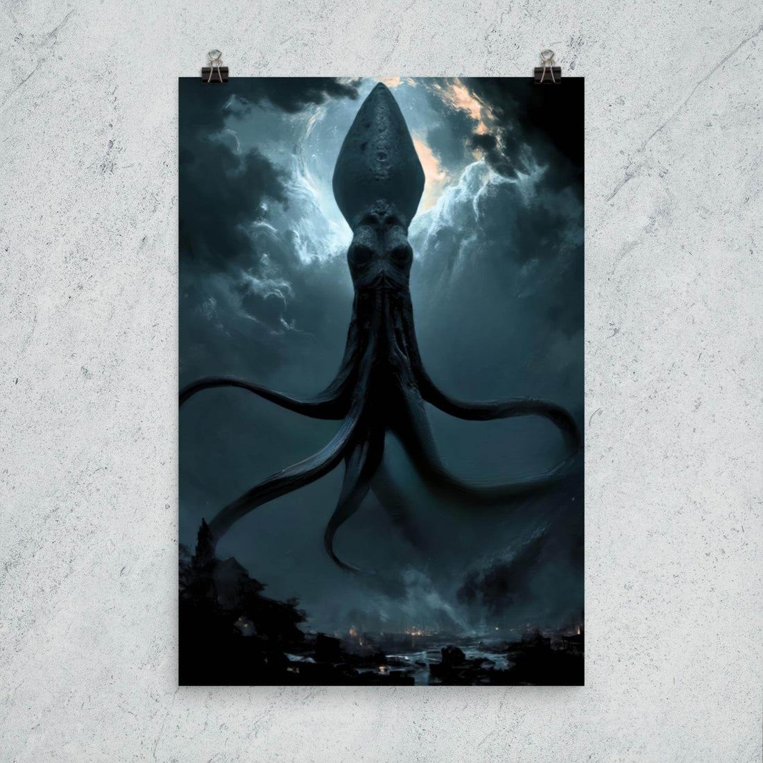Tentacled Pontiff Cosmic Horror Poster - Pale Blood Store