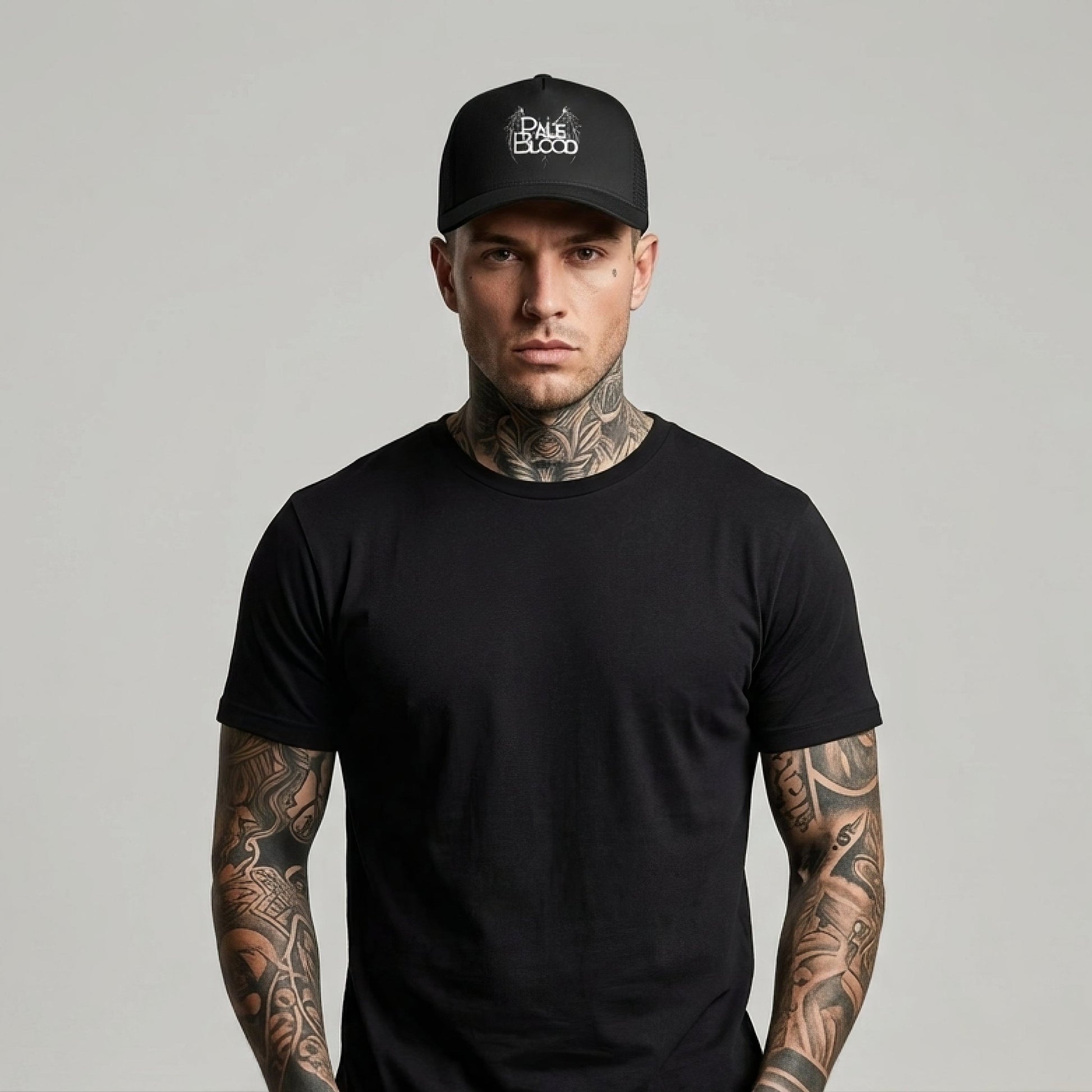 The Fallen Logo Trucker Cap WoB – Dark Headwear - Pale Blood Store