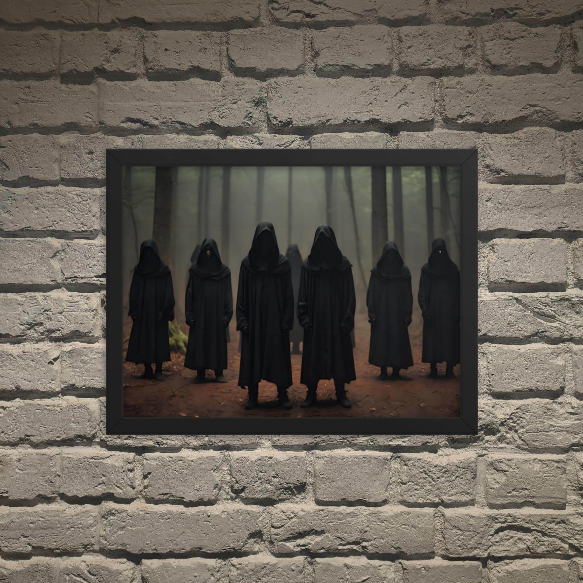 The Gathering Dark Aesthetic Framed Poster - Pale Blood Store