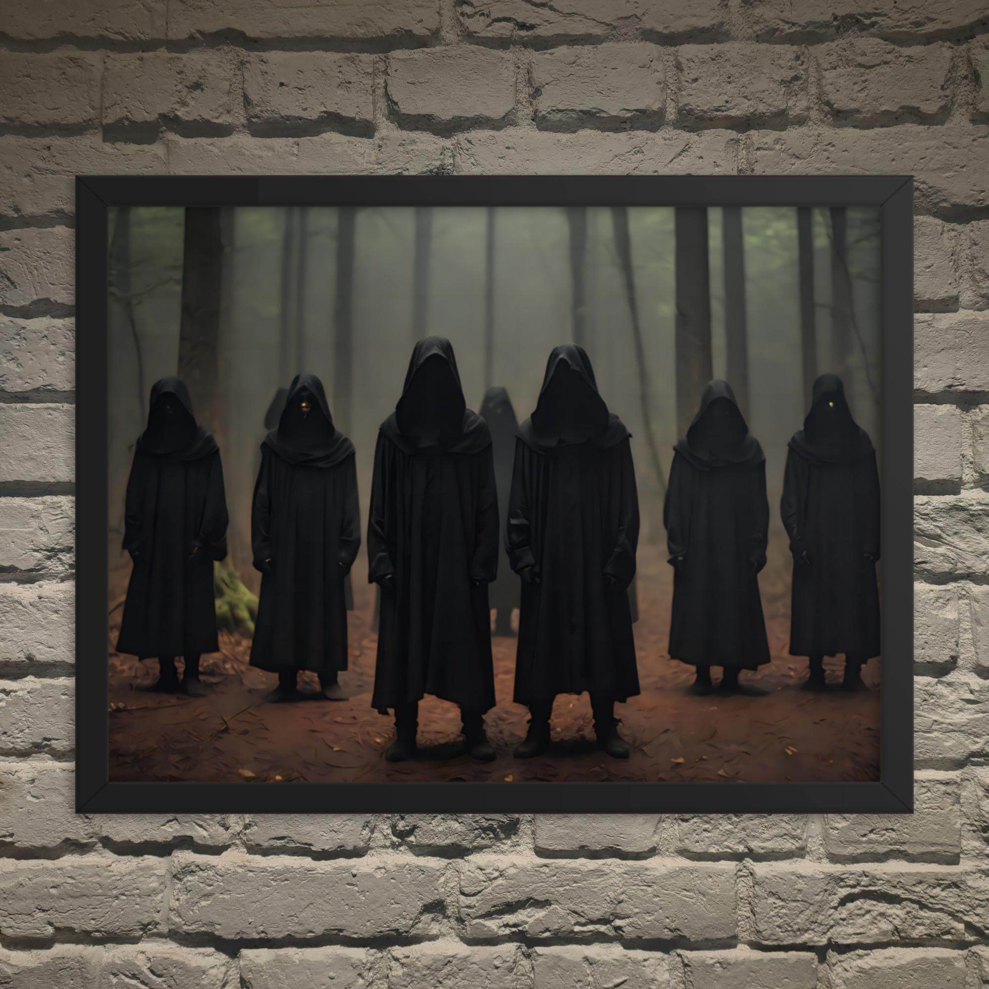 The Gathering Dark Aesthetic Framed Poster - Pale Blood Store
