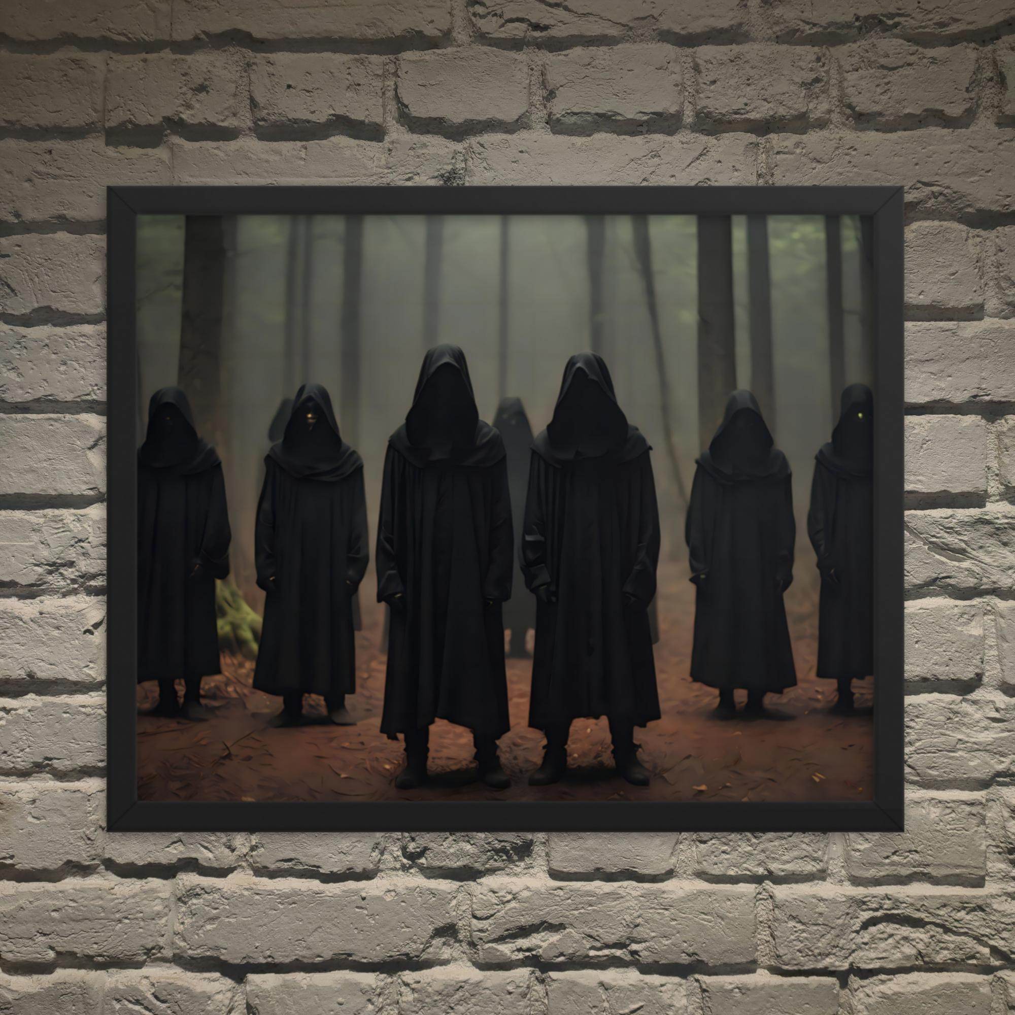 The Gathering Dark Aesthetic Framed Poster - Pale Blood Store