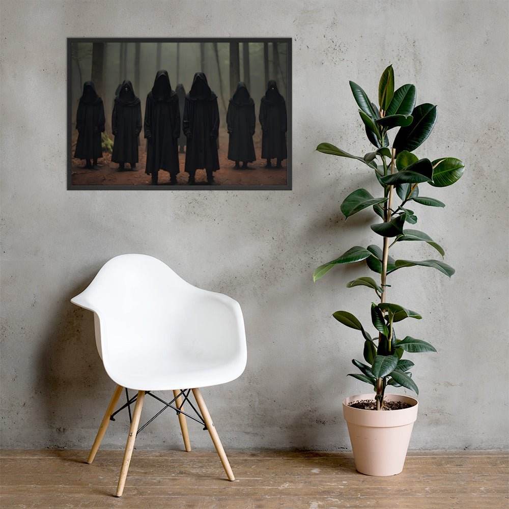 The Gathering Dark Aesthetic Framed Poster - Pale Blood Store