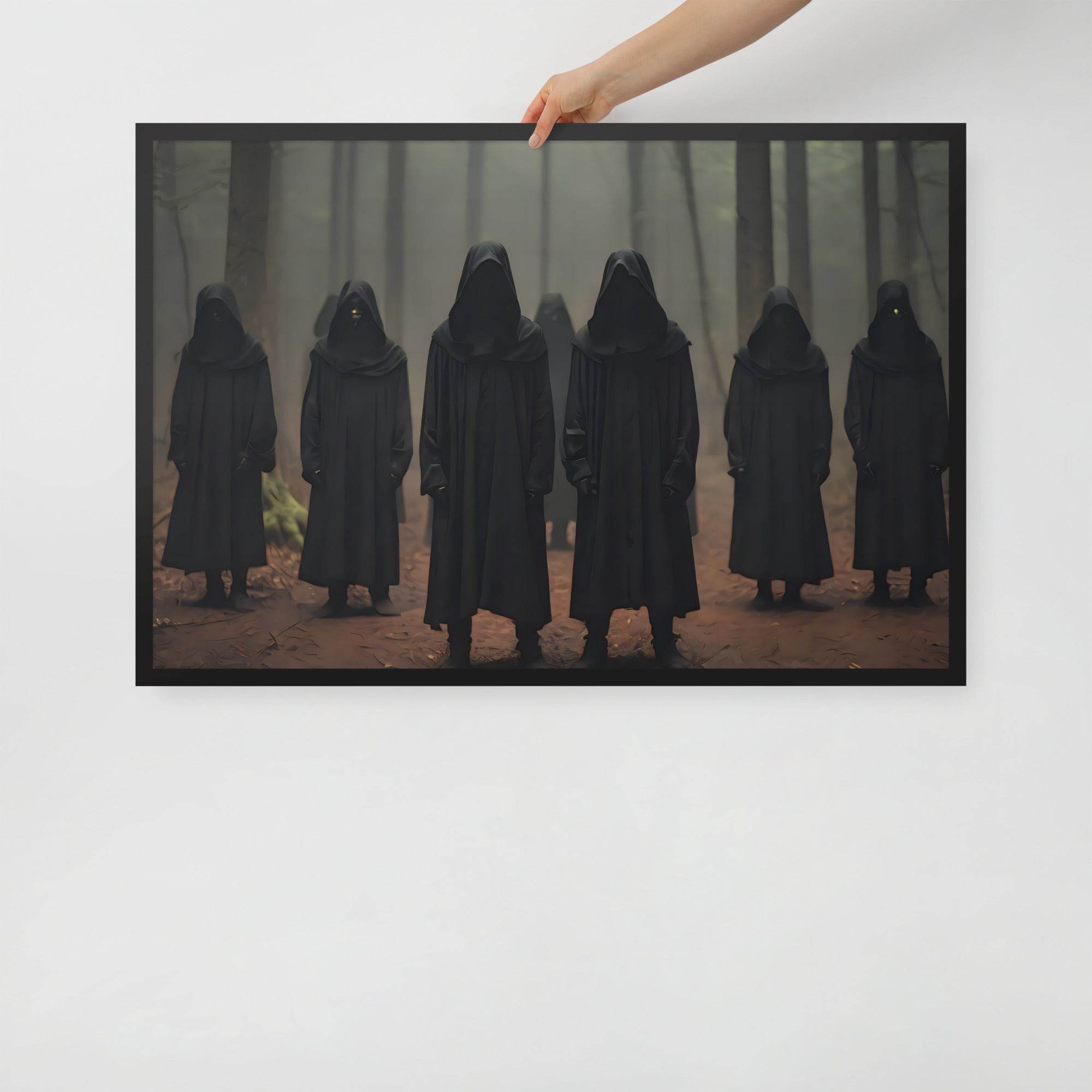 The Gathering Dark Aesthetic Framed Poster - Pale Blood Store