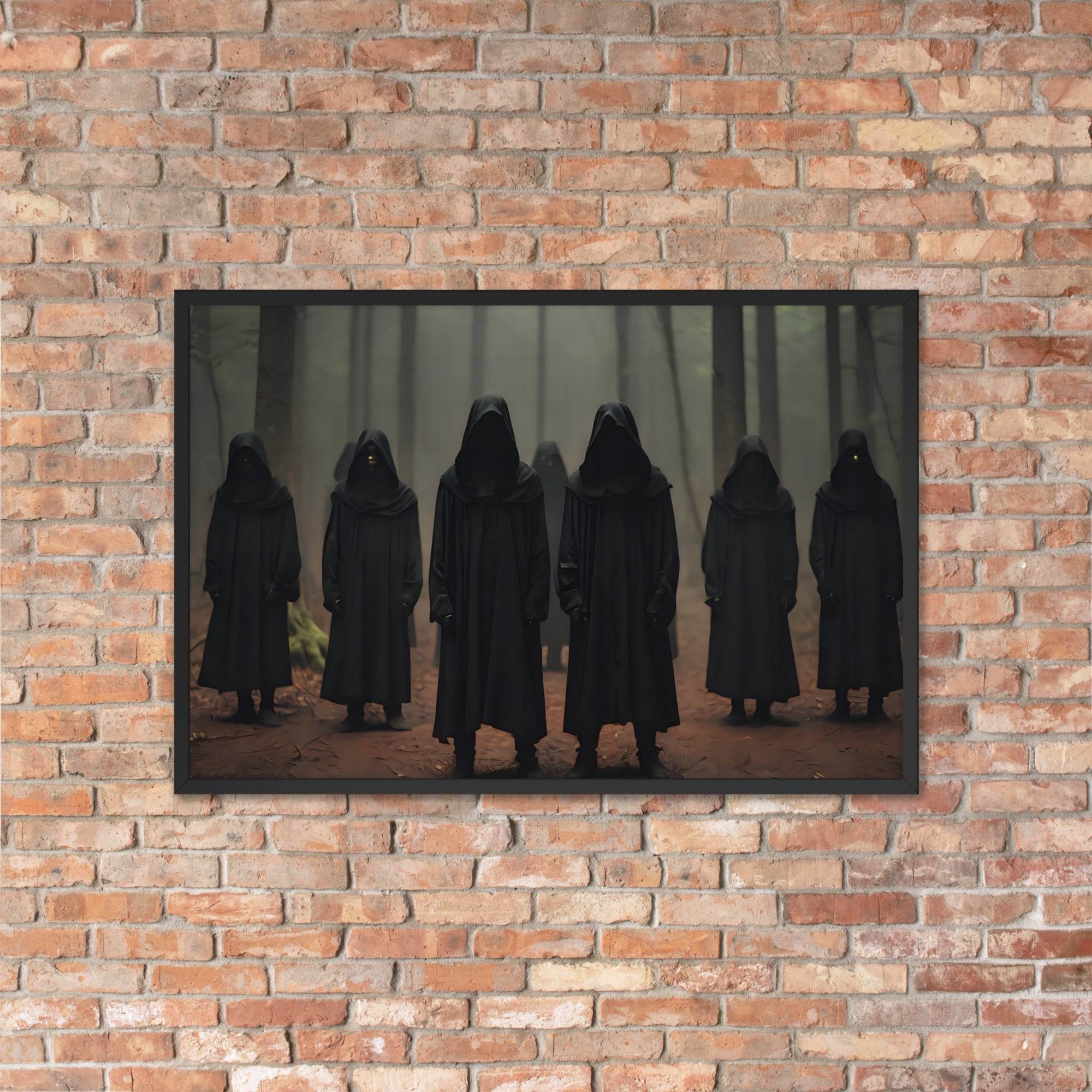 The Gathering Dark Aesthetic Framed Poster - Pale Blood Store