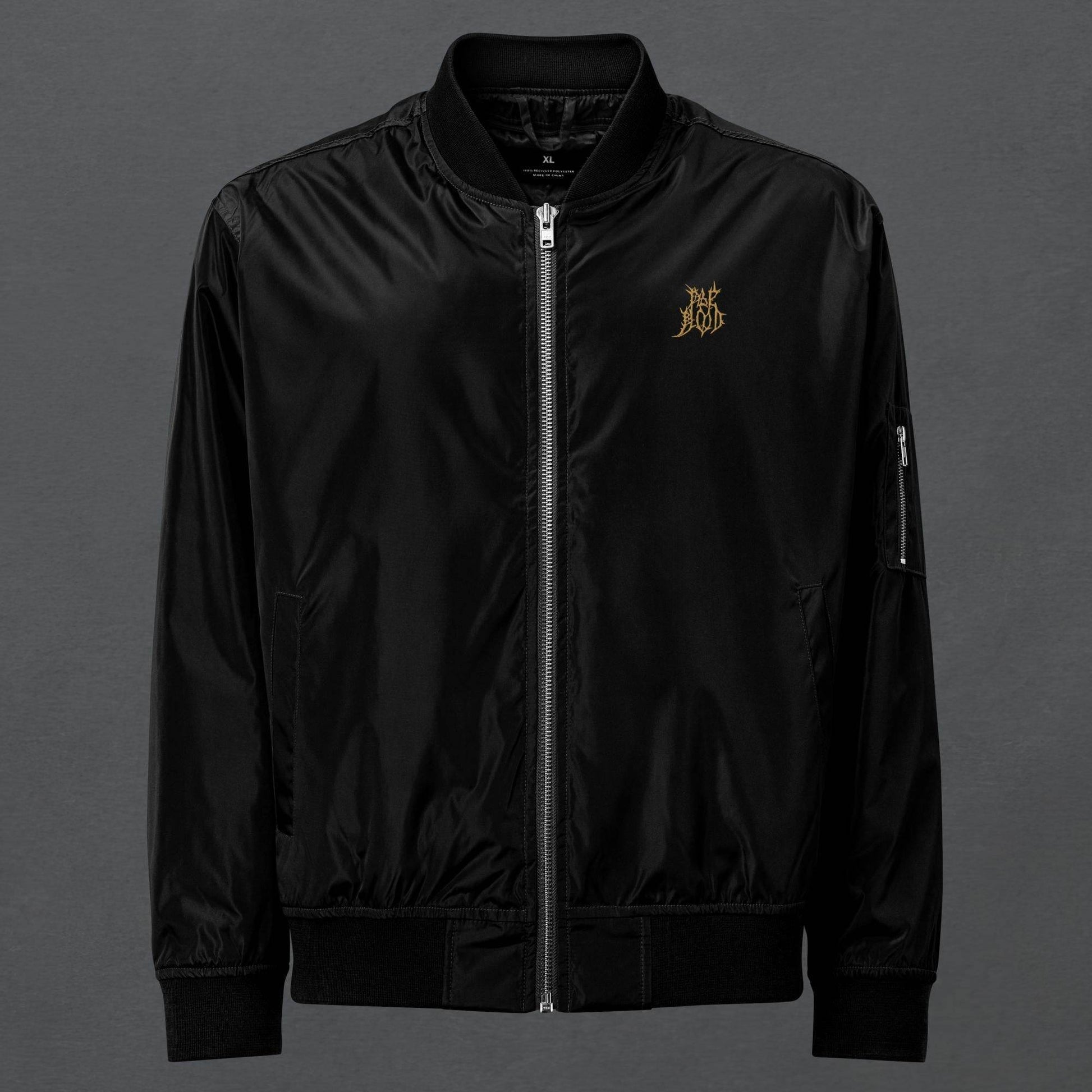 The Golden Hamsa Dark Aesthetic Bomber Jacket - Pale Blood Store