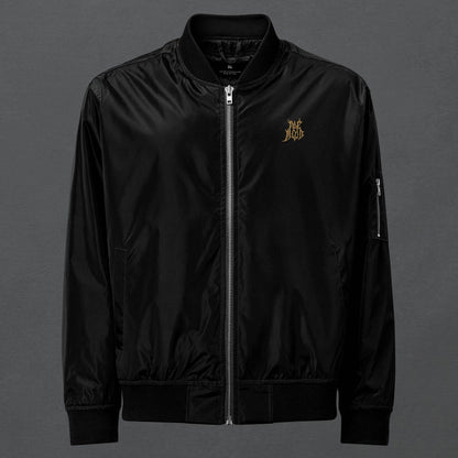 The Golden Hamsa Dark Aesthetic Bomber Jacket - Pale Blood Store