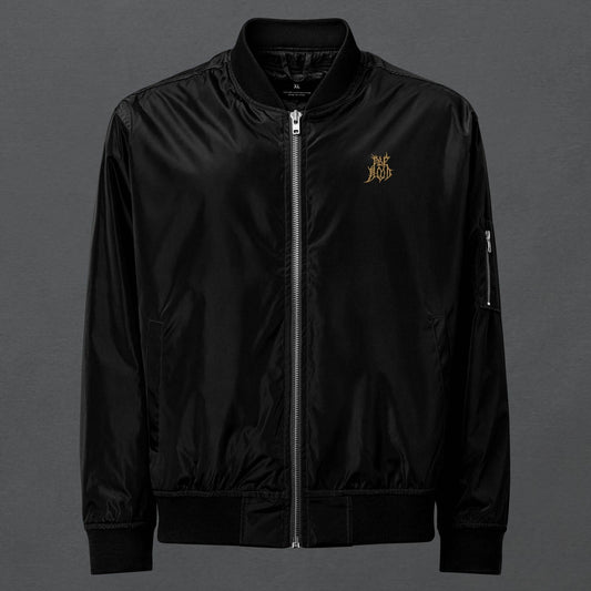 The Golden Hamsa Dark Aesthetic Bomber Jacket - Pale Blood Store