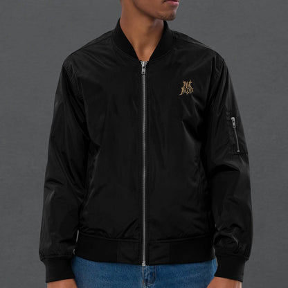The Golden Hamsa Dark Aesthetic Bomber Jacket - Pale Blood Store