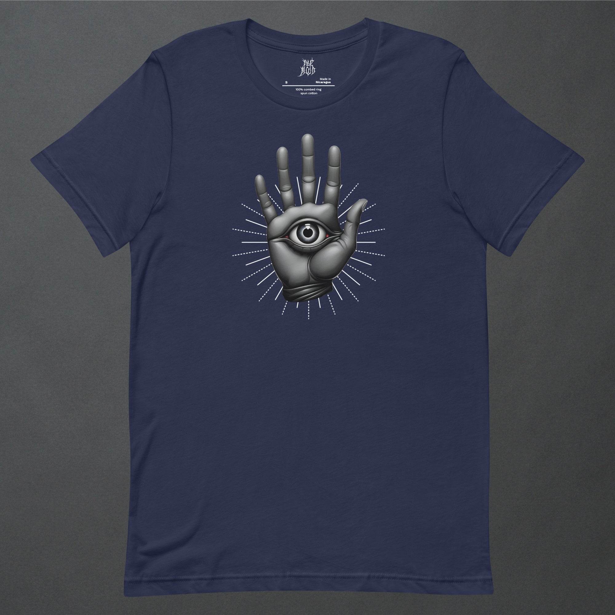 The Hamsa Dark Aesthetic Unisex T-Shirt - Pale Blood Store
