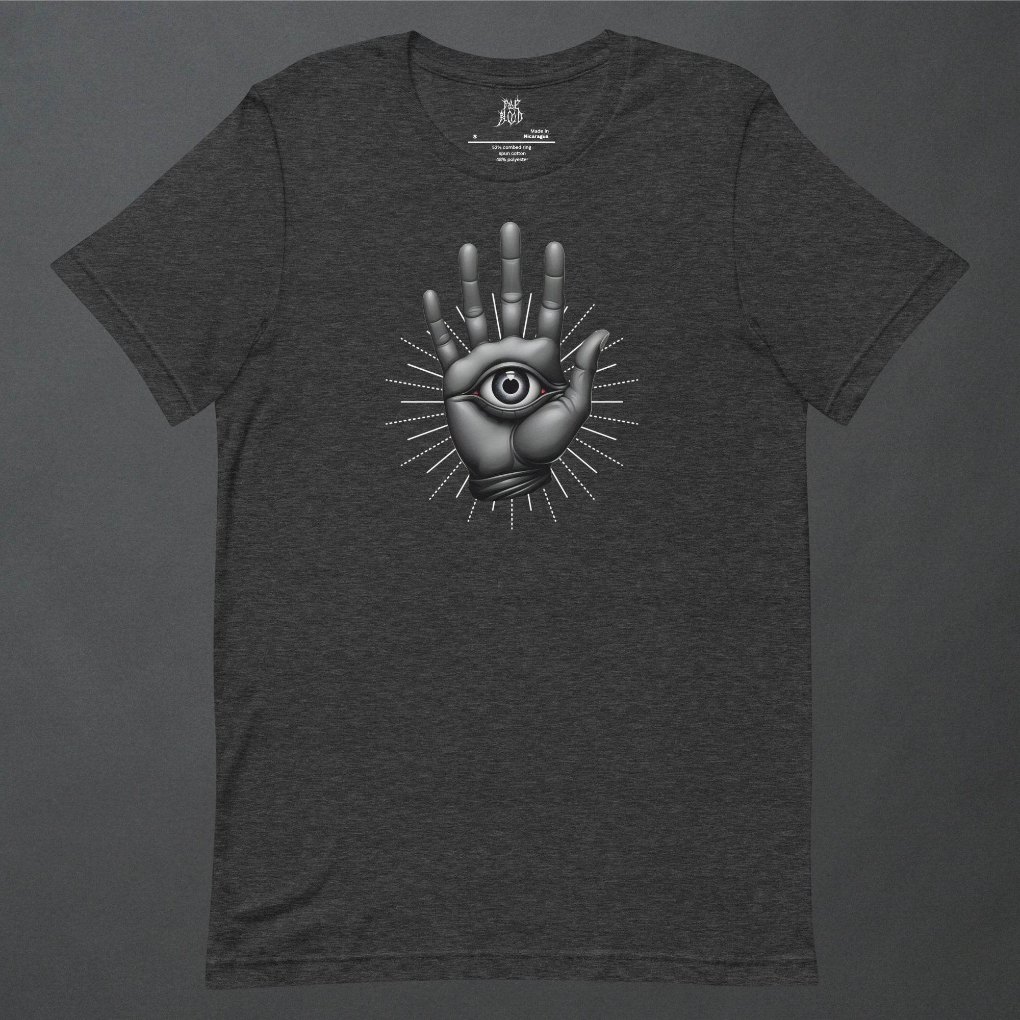 The Hamsa Dark Aesthetic Unisex T-Shirt - Pale Blood Store