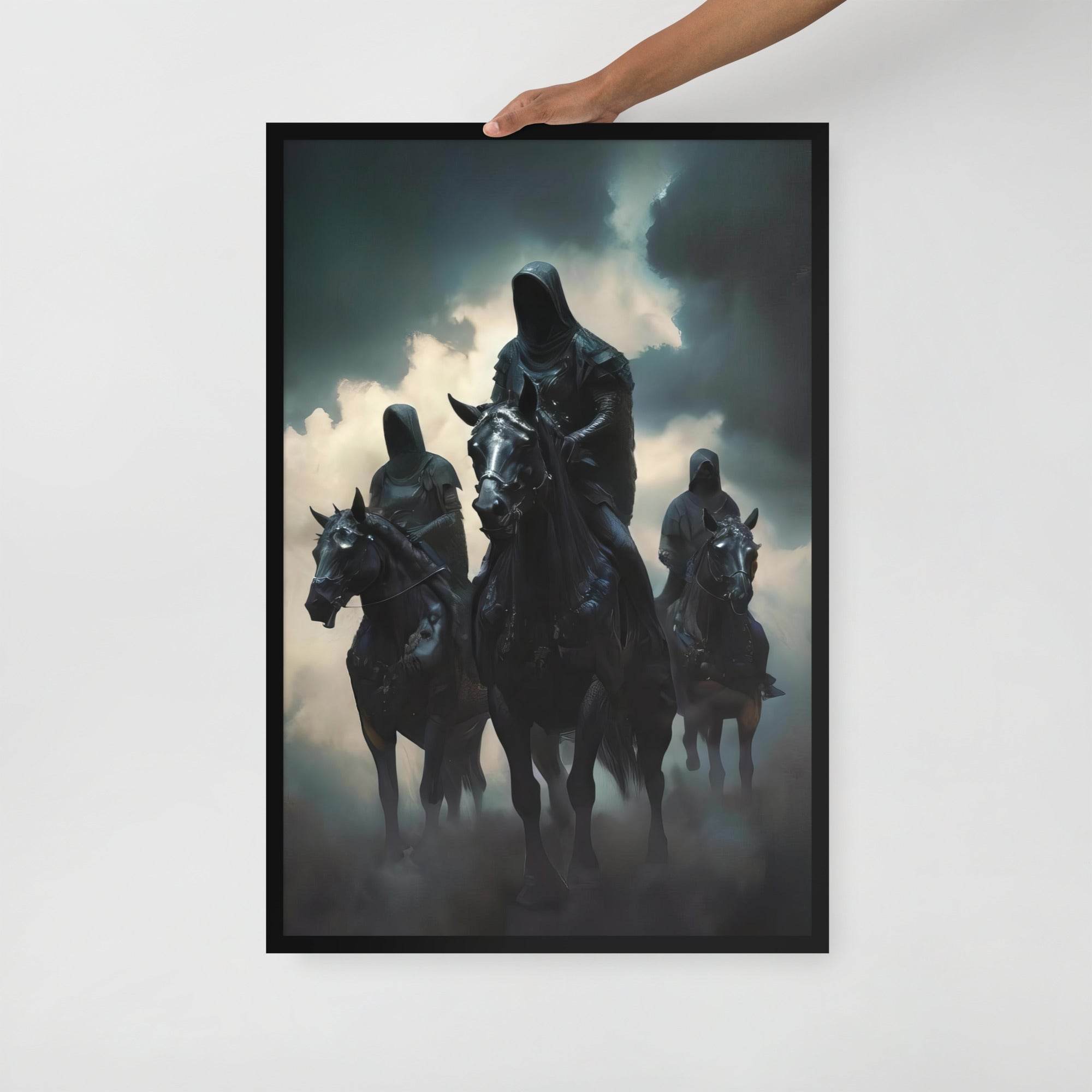 The Horsemen Dark Art Framed Poster - Pale Blood Store