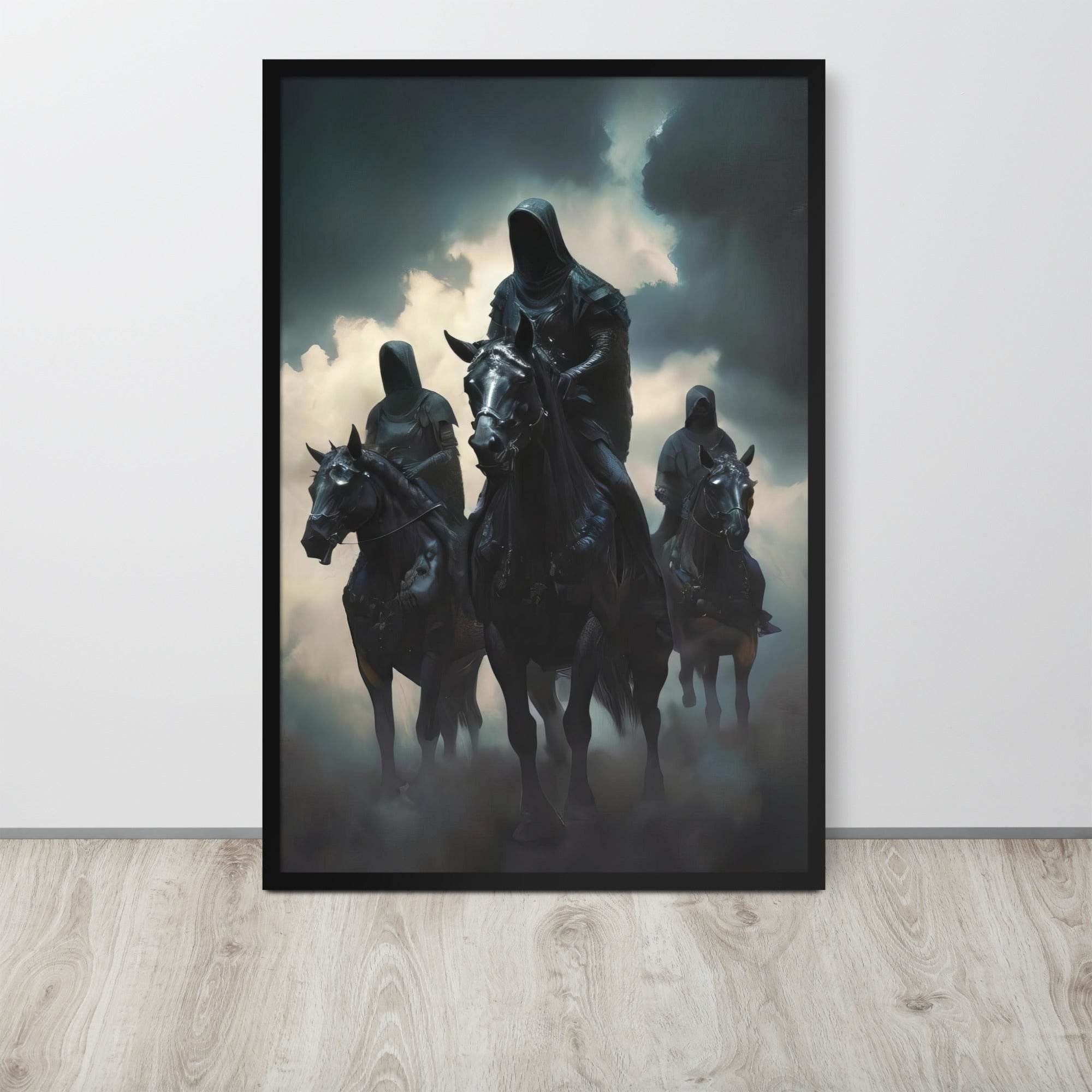 The Horsemen Dark Art Framed Poster - Pale Blood Store
