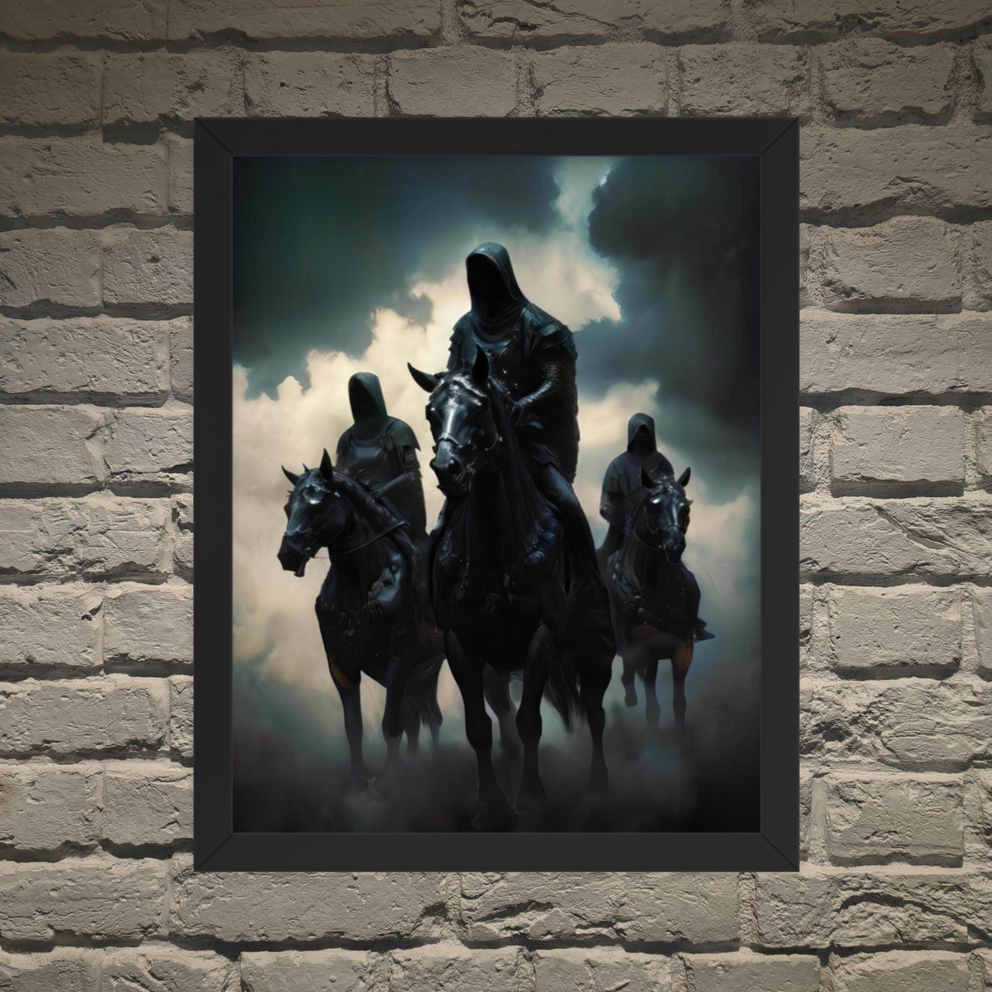 The Horsemen Dark Art Framed Poster - Pale Blood Store