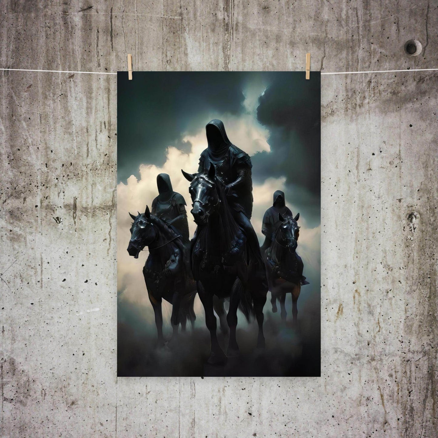 The Horsemen Dark Art Poster - Pale Blood Store