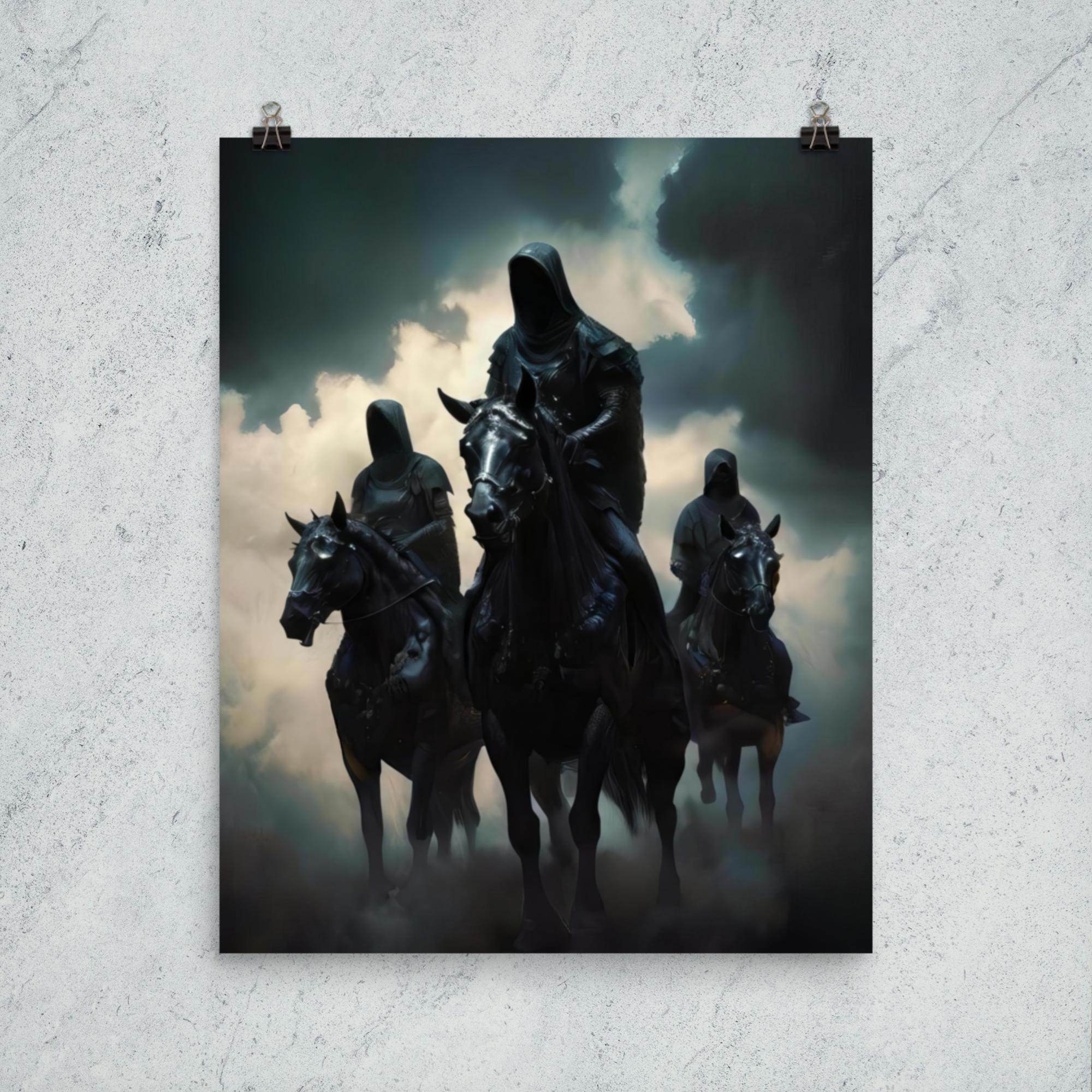 The Horsemen Dark Art Poster - Pale Blood Store