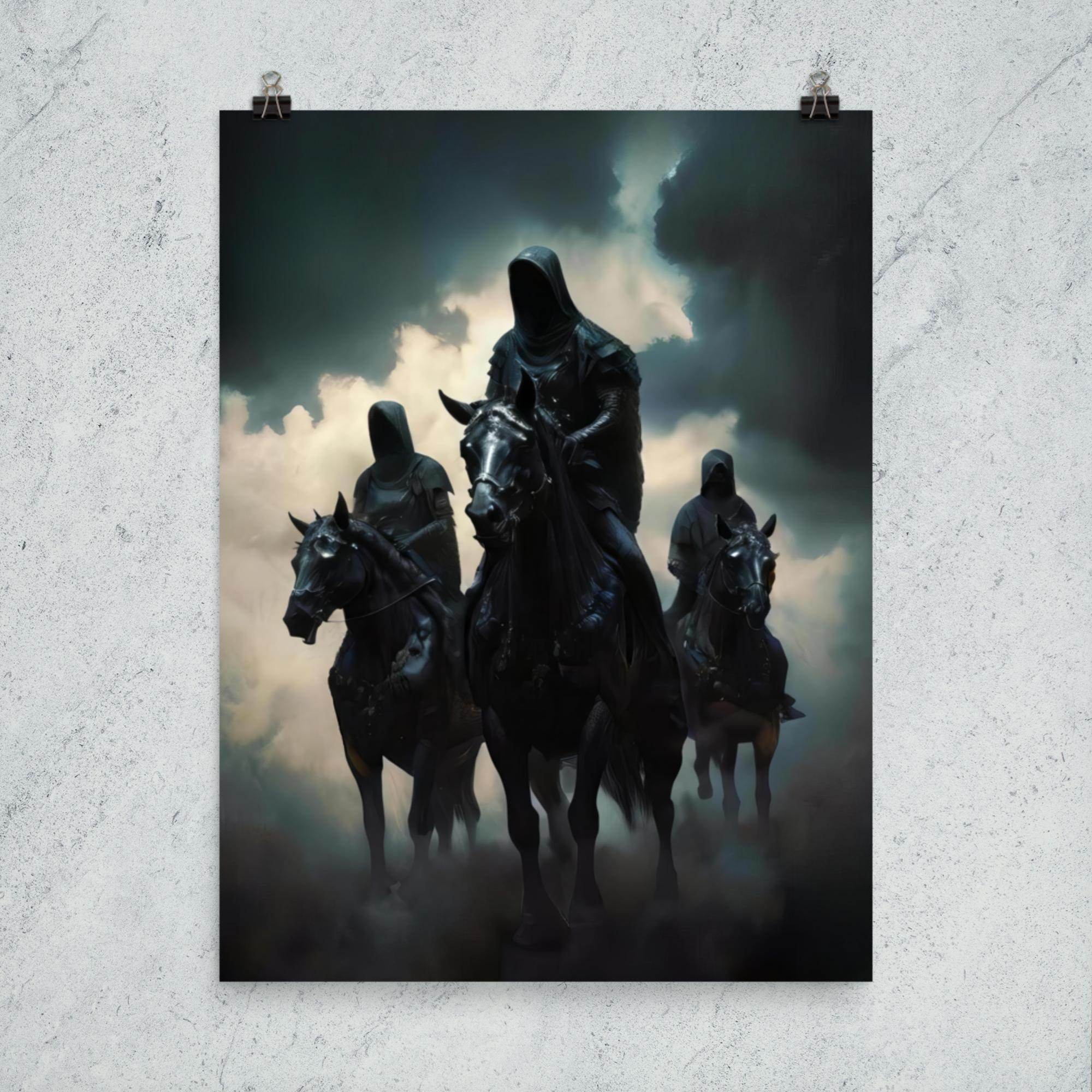 The Horsemen Dark Art Poster - Pale Blood Store