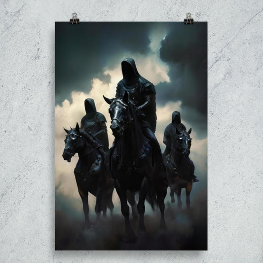 The Horsemen Dark Art Poster - Pale Blood Store