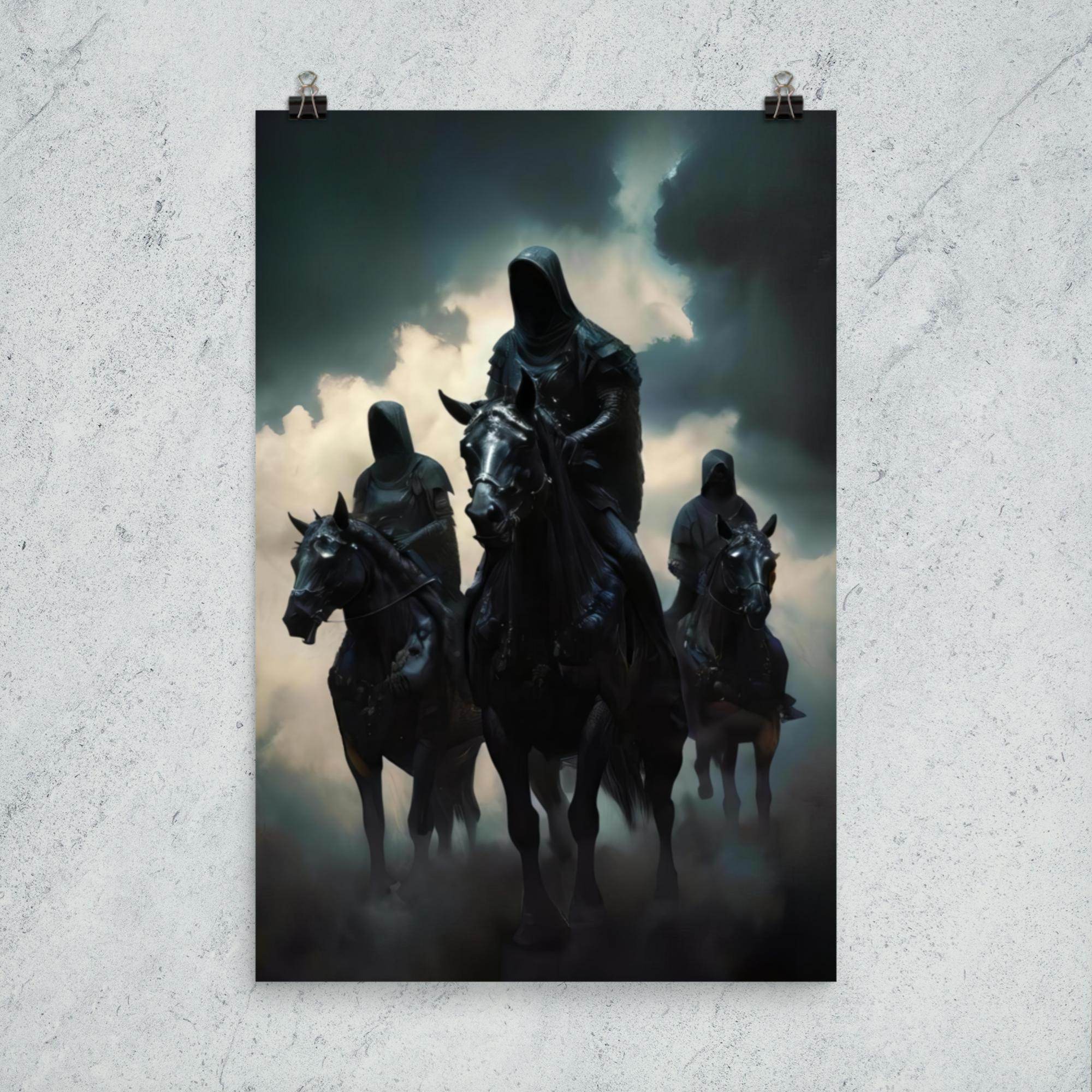 The Horsemen Dark Art Poster - Pale Blood Store