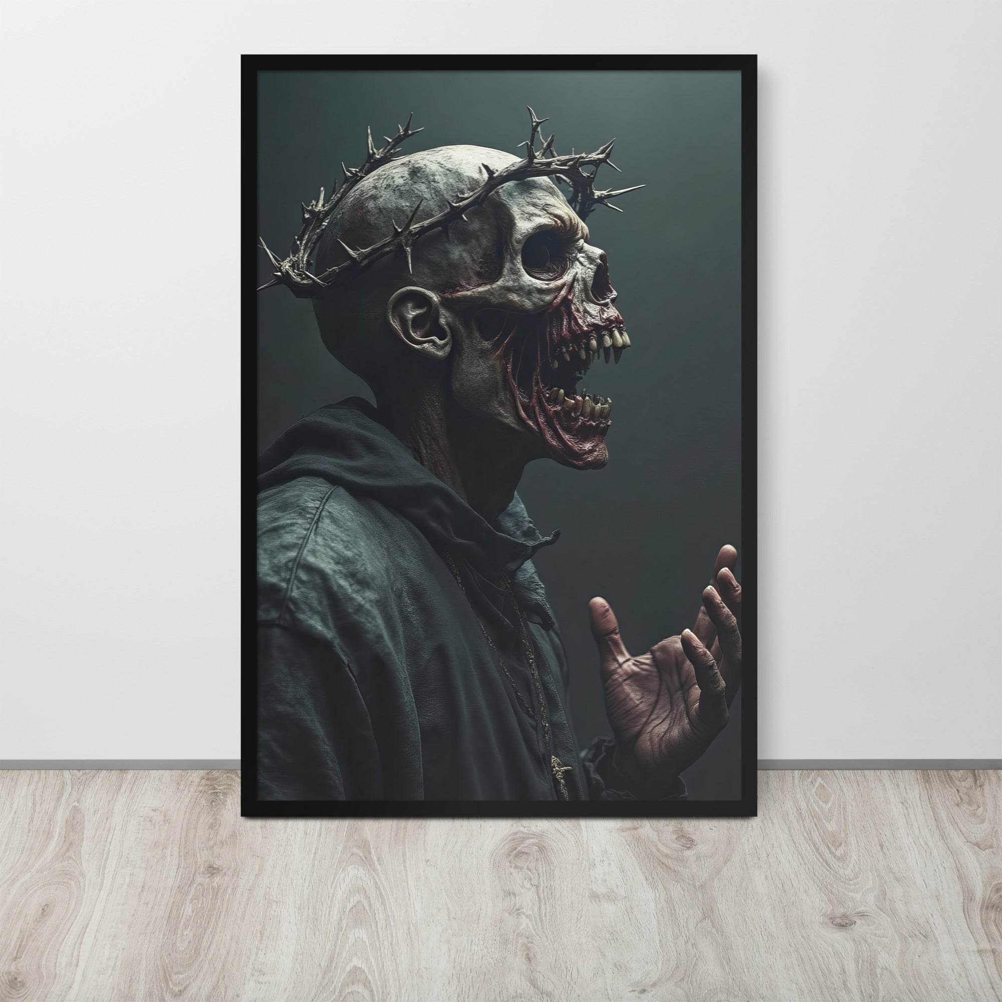 The Preacher Dark Art Framed Poster - Pale Blood Store