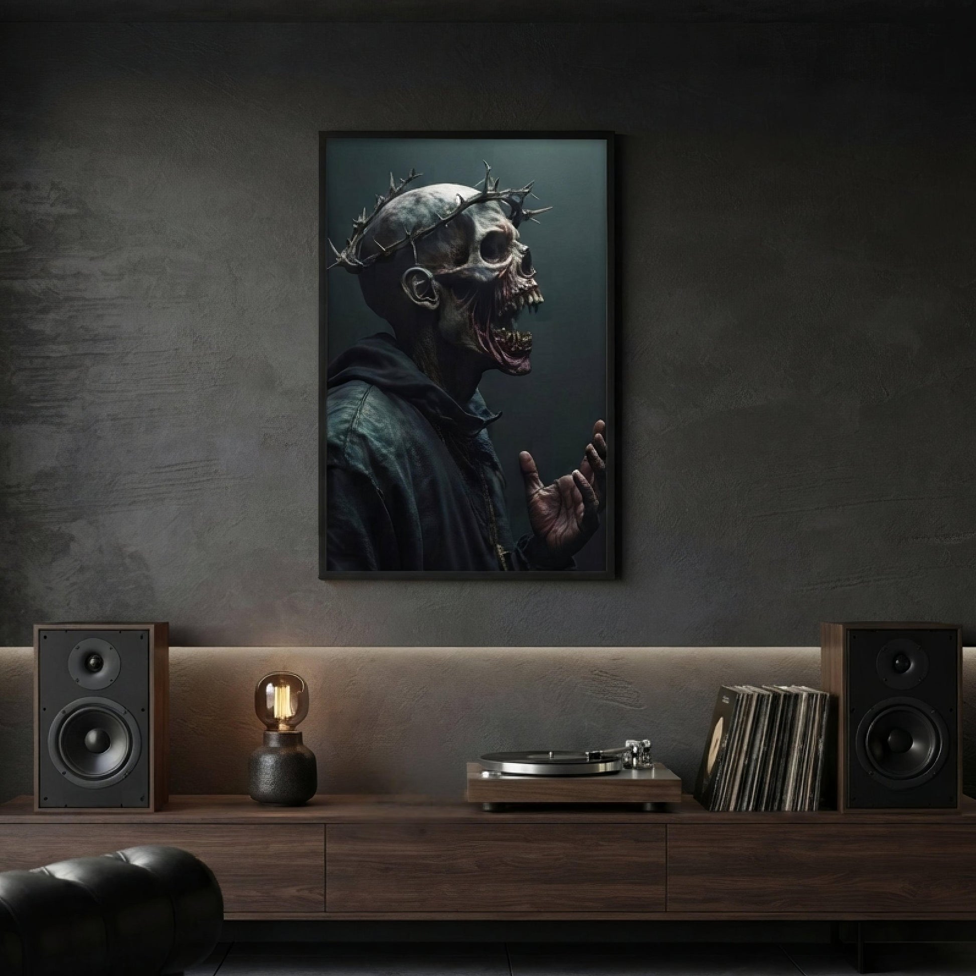 The Preacher Dark Art Framed Poster - Pale Blood Store