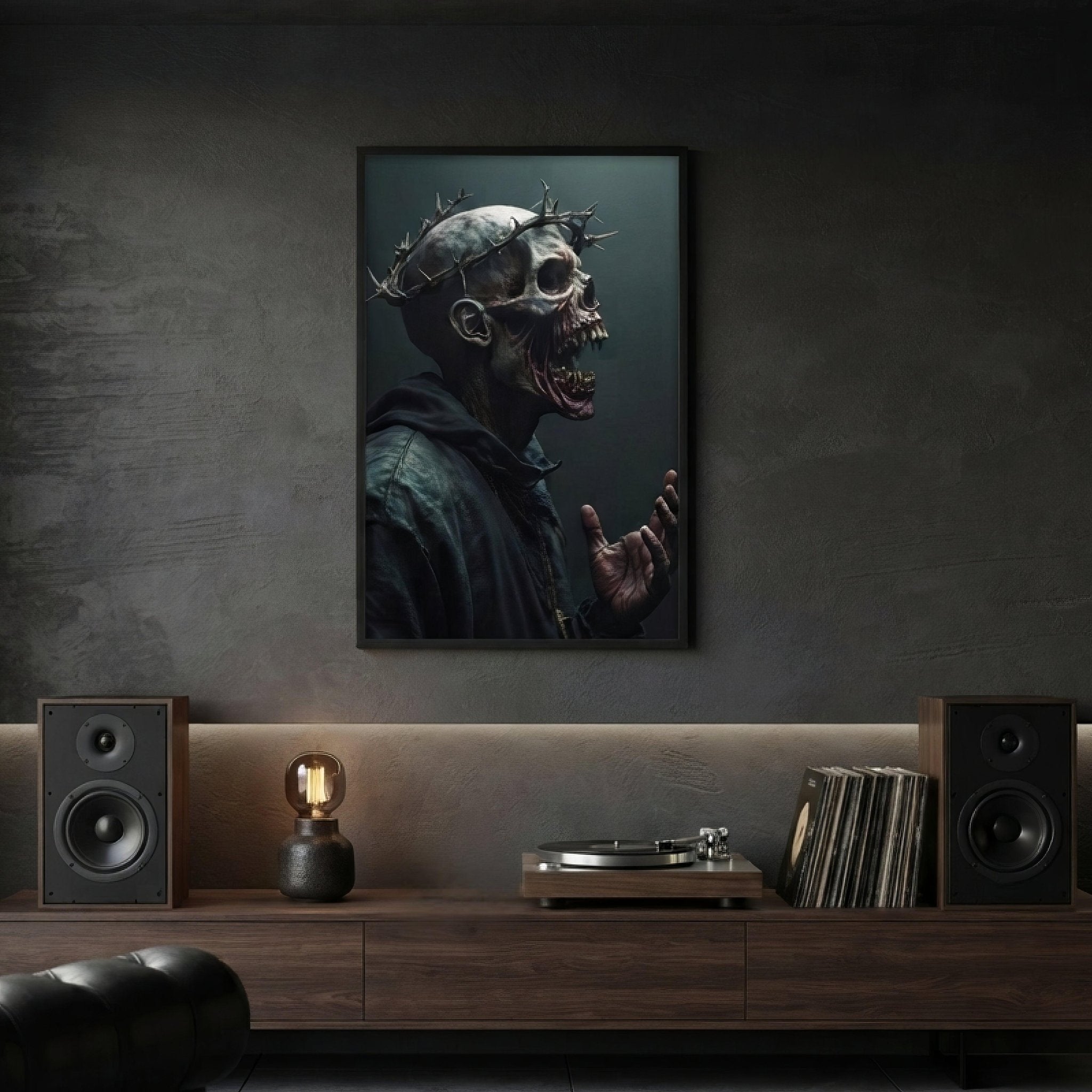 The Preacher Dark Art Framed Poster - Pale Blood Store