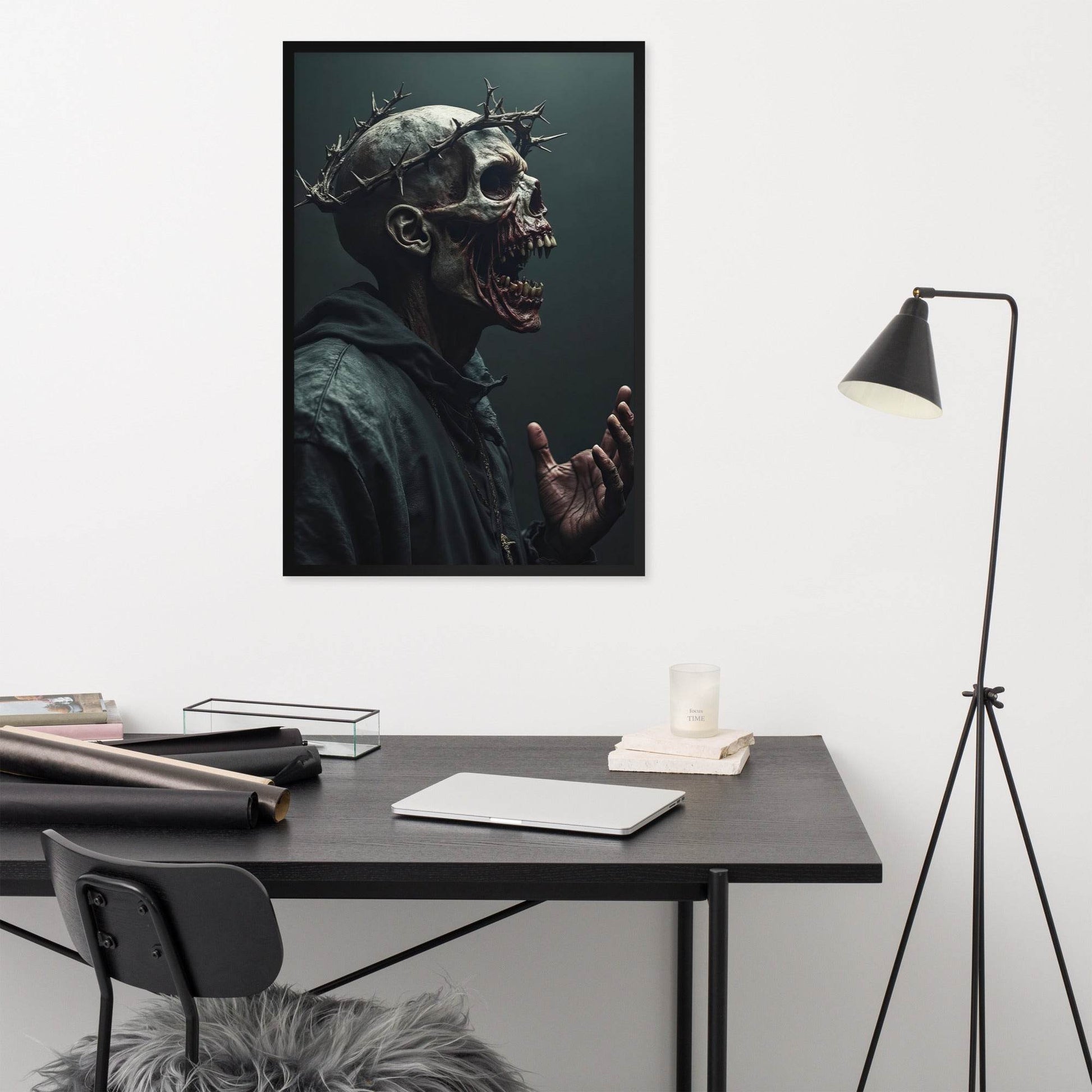 The Preacher Dark Art Framed Poster - Pale Blood Store