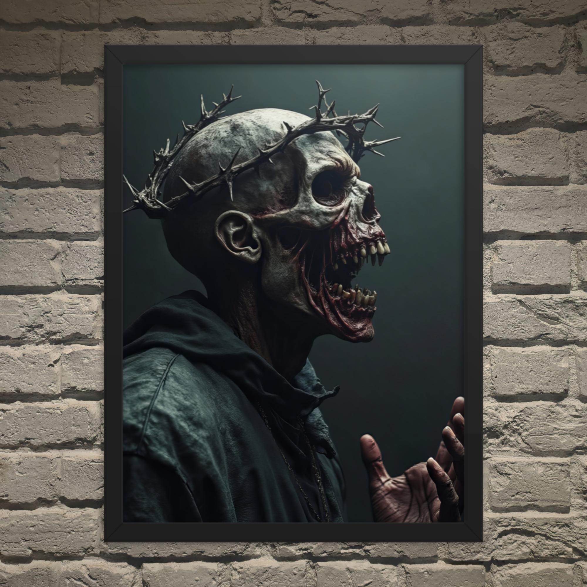 The Preacher Dark Art Framed Poster - Pale Blood Store