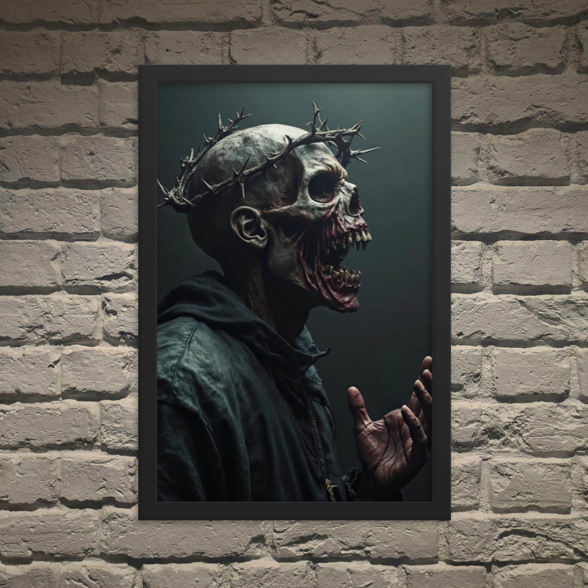 The Preacher Dark Art Framed Poster - Pale Blood Store