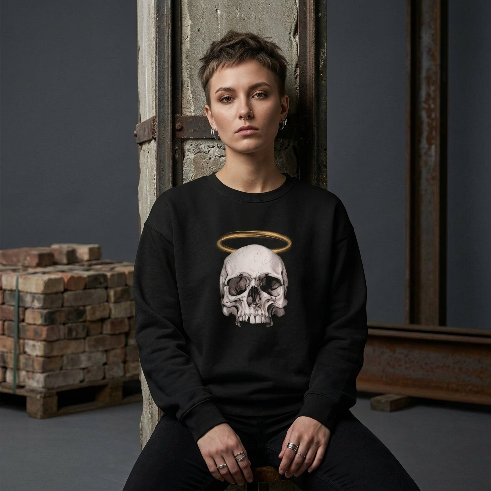 The Saint Neo Goth Unisex Premium Sweatshirt - ["apparel","men","premium","sweatshirt","unisex","women"] | Pale Blood Store