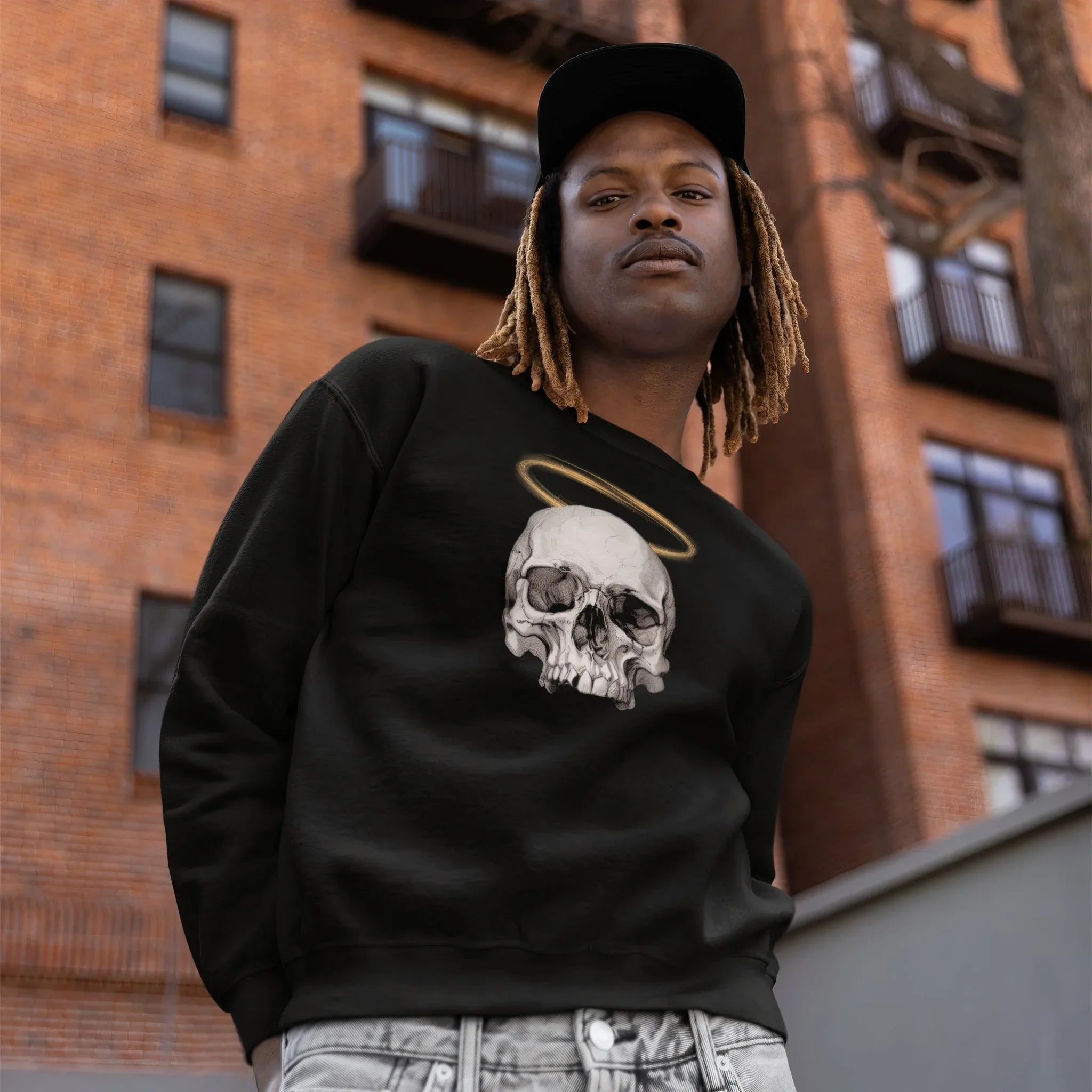 The Saint Neo Goth Unisex Premium Sweatshirt - Pale Blood Store