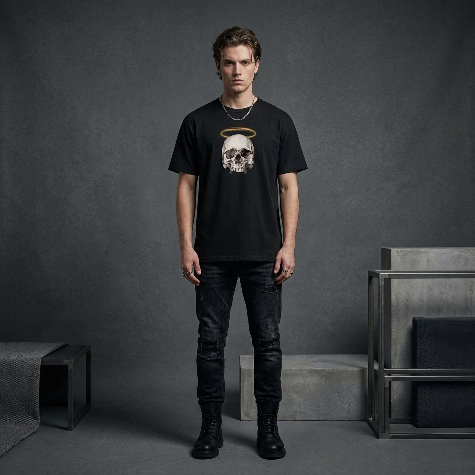 The Saint Neo Goth Unisex T Shirt - ["black","men","neo goth","t-shirt","tee","the saint","tshirt","unisex","women"] | Pale Blood Store