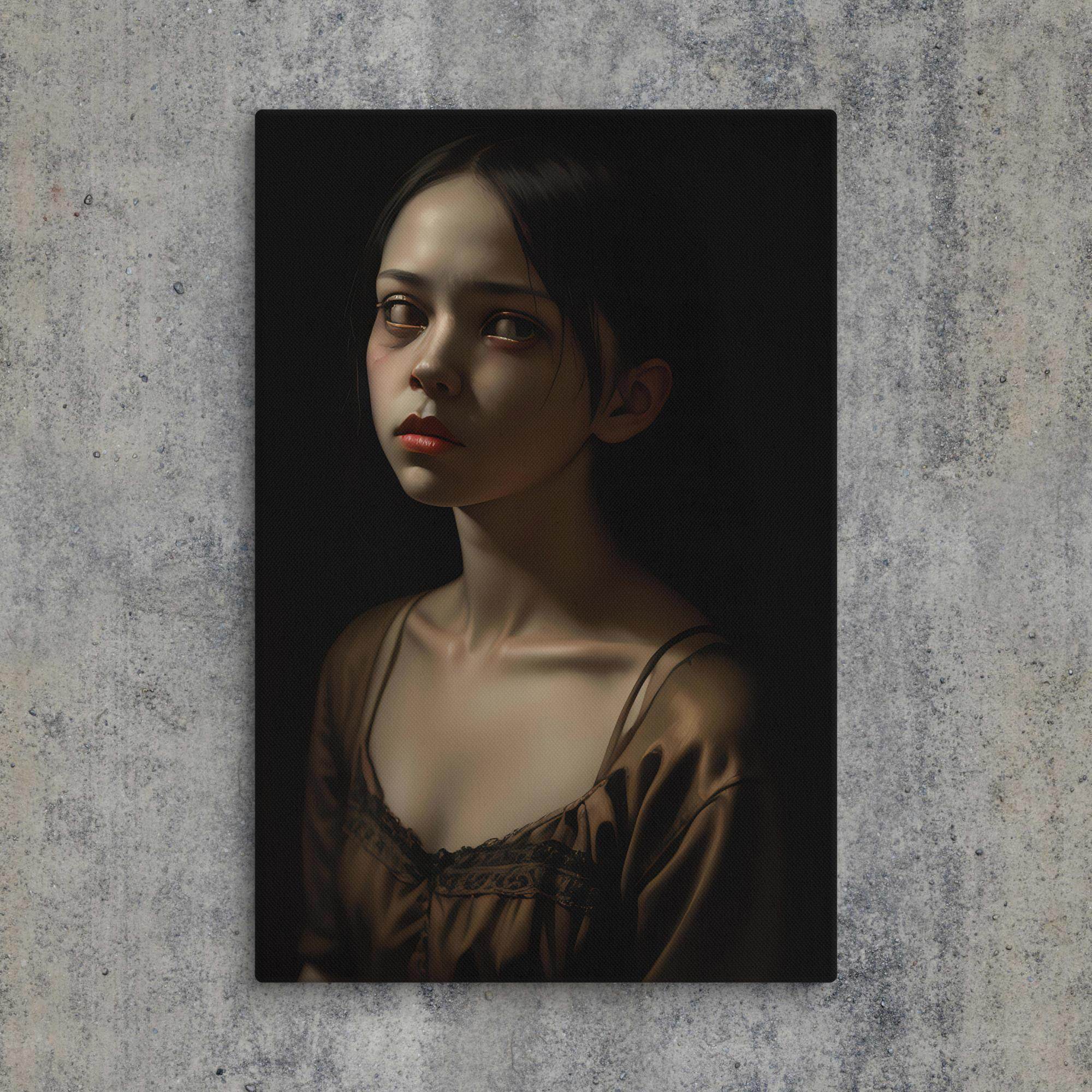 The Sound of Terror Dark Aesthetic Canvas - Pale Blood Store