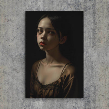 The Sound of Terror Dark Aesthetic Canvas - ["canvas","chiaroscuro","decor","horror","portrait","sound of terror"] | Pale Blood Store