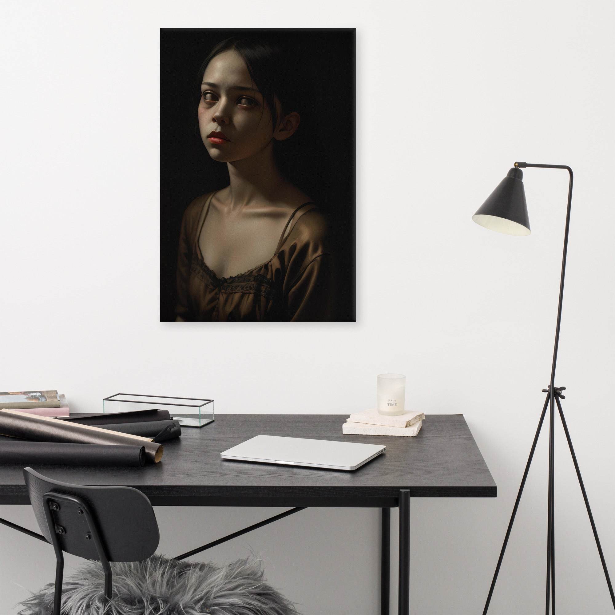 The Sound of Terror Dark Aesthetic Canvas - Pale Blood Store