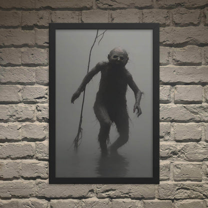 The Thing Dark Aesthetic Framed Poster - Pale Blood Store