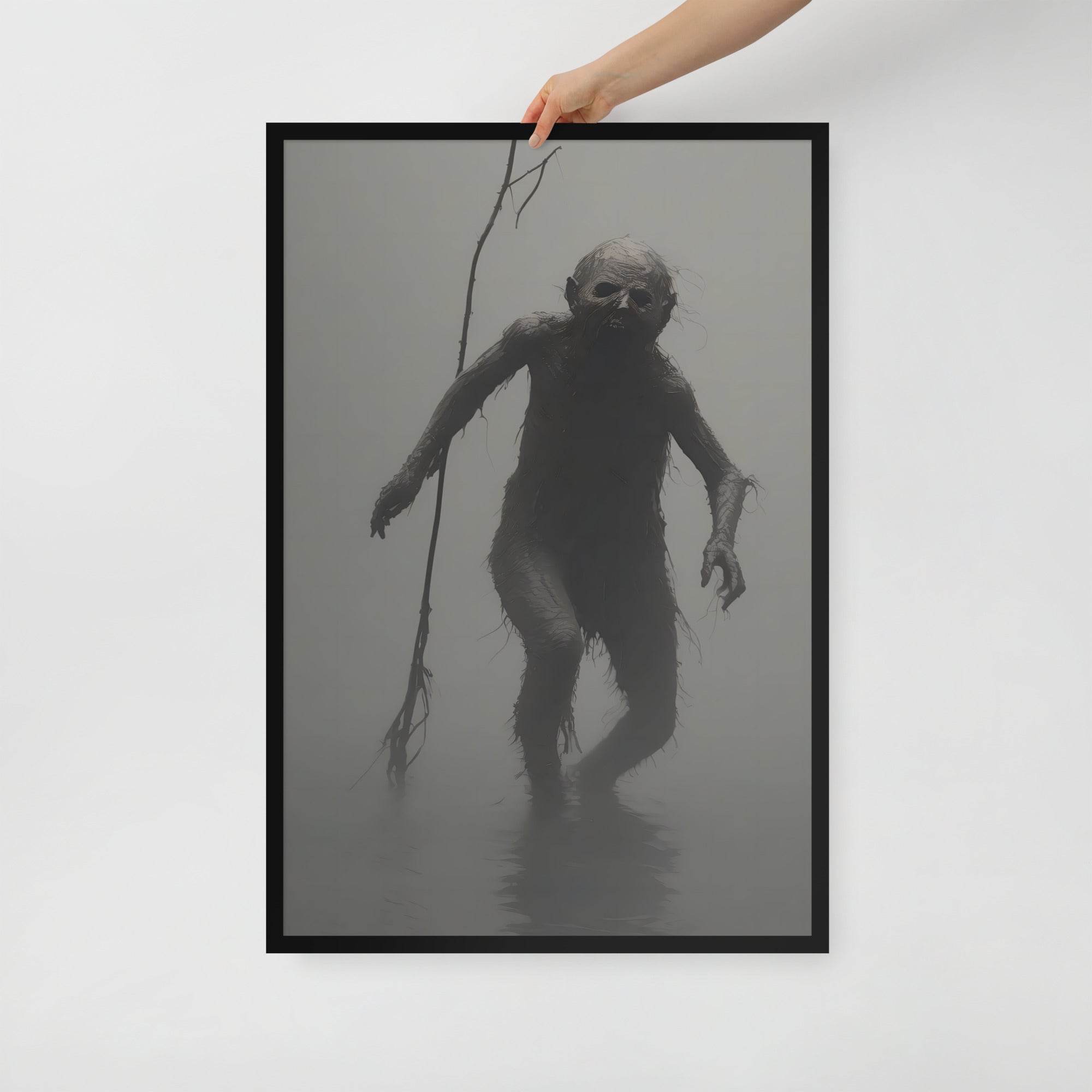 The Thing Dark Aesthetic Framed Poster - Pale Blood Store