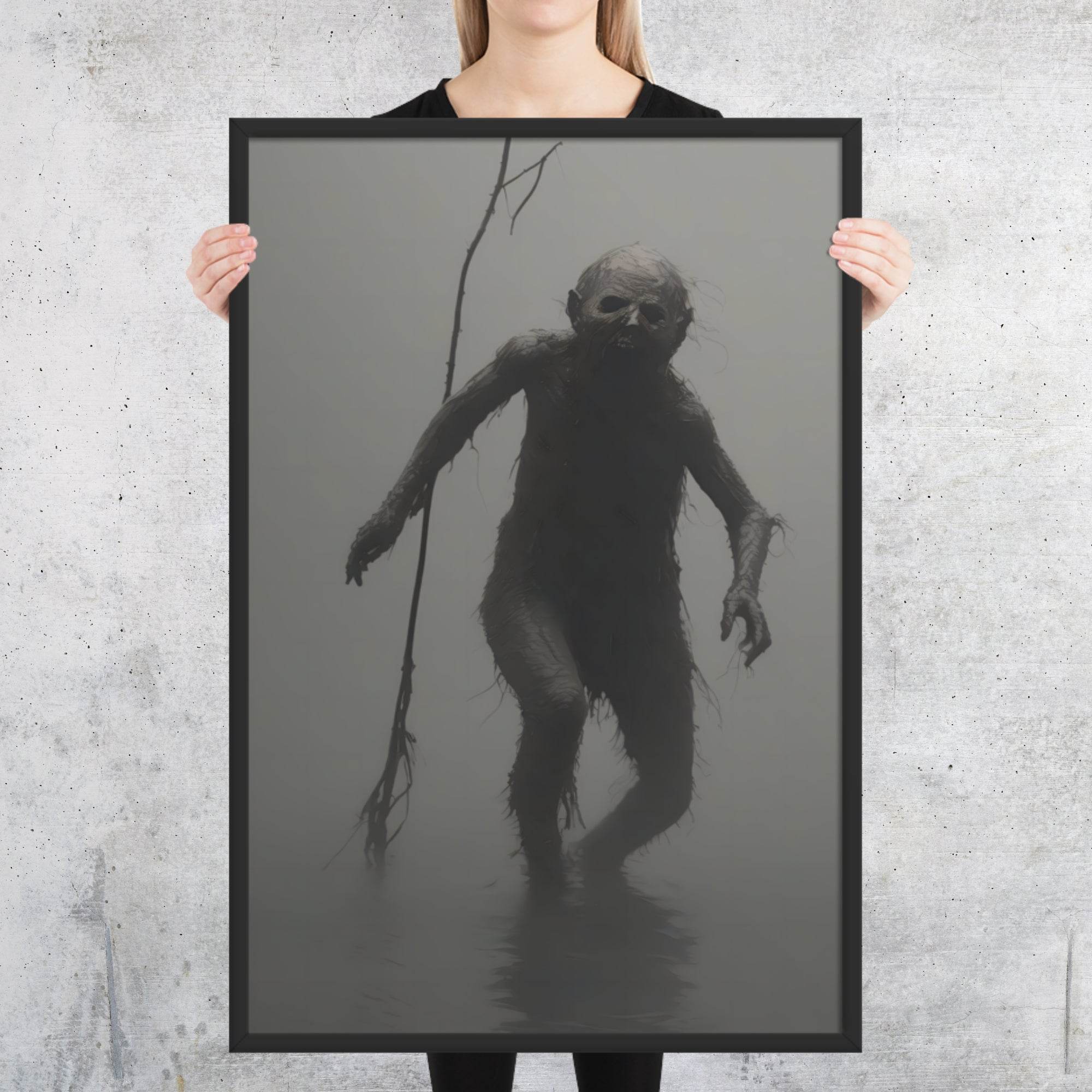 The Thing Dark Aesthetic Framed Poster - Pale Blood Store