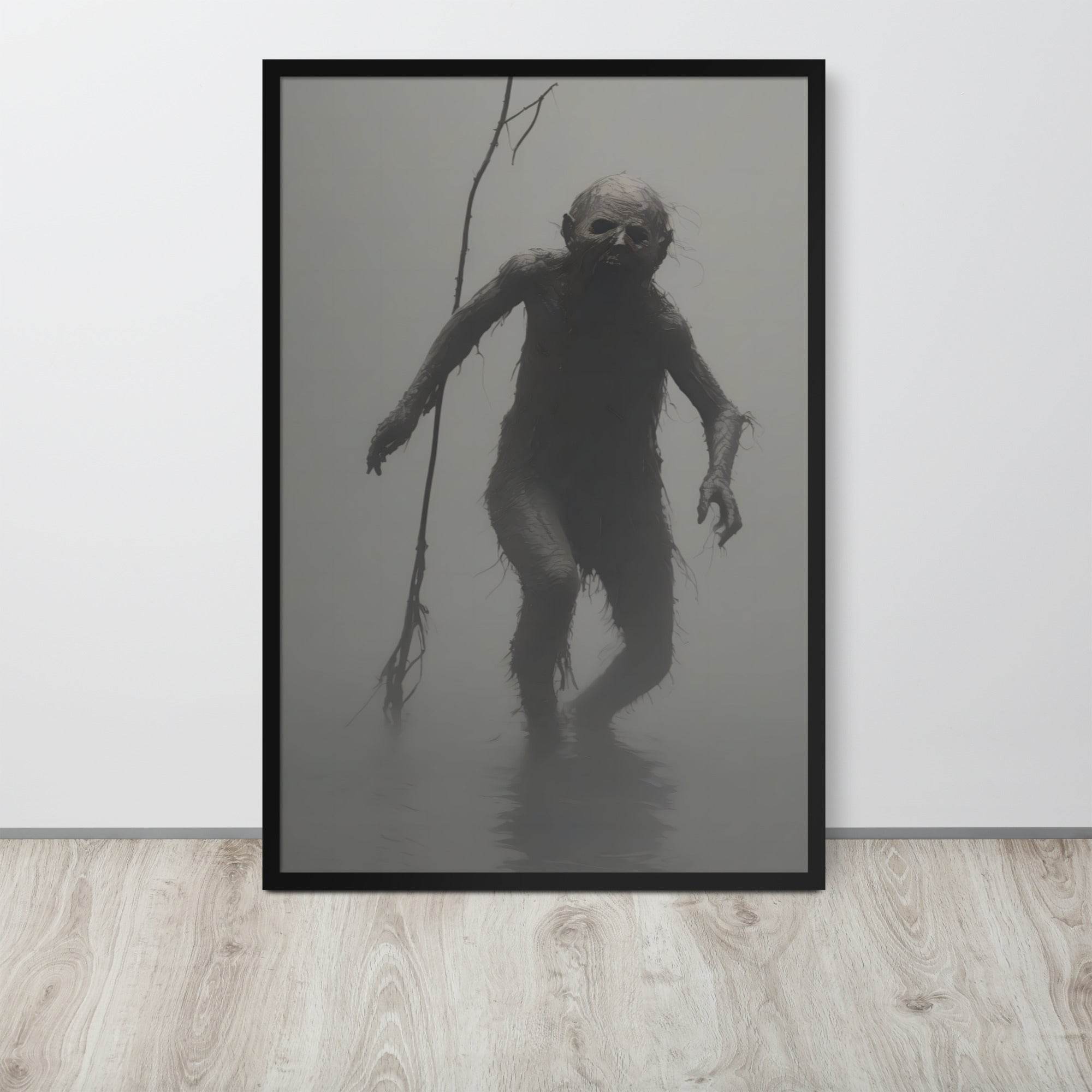 The Thing Dark Aesthetic Framed Poster - Pale Blood Store