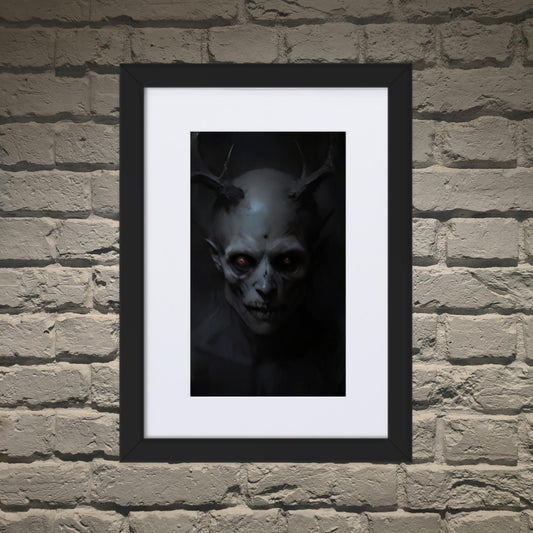 Thornshade Wraith Dark Aesthetic Matte Paper Framed Poster With Mat - Pale Blood Store