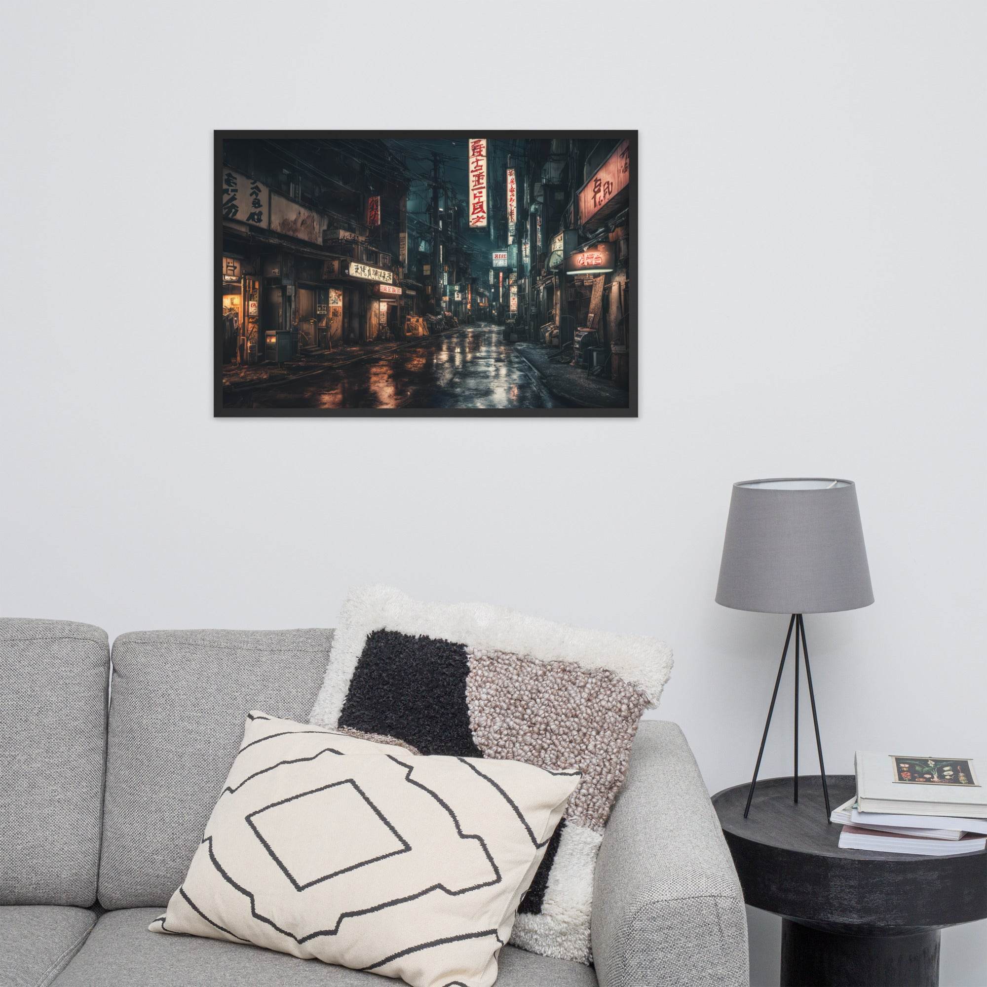 Tokyo Cyber Goth Framed Poster - Pale Blood Store