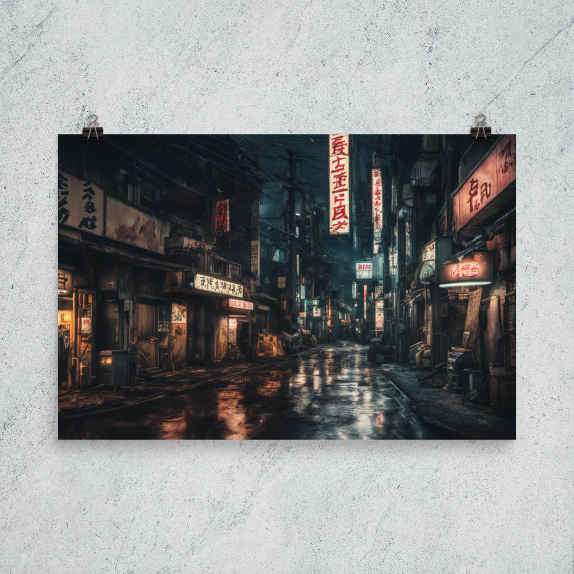 Tokyo Cyber Goth Poster - Pale Blood Store